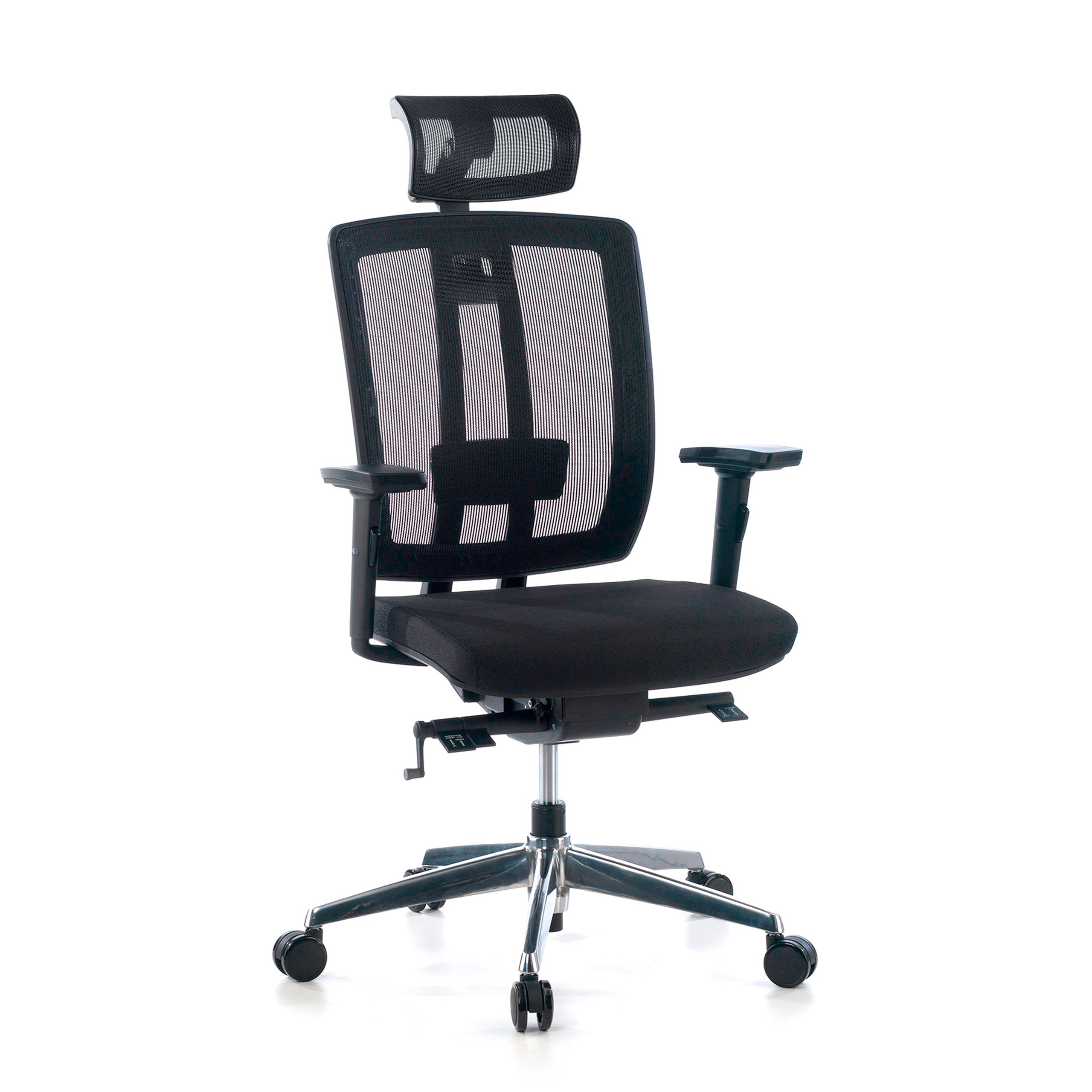 silla giratoria negro ergomax malla 1
