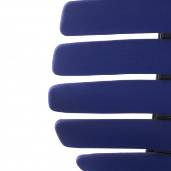 Silla de oficina Spine con reposacabezas azul