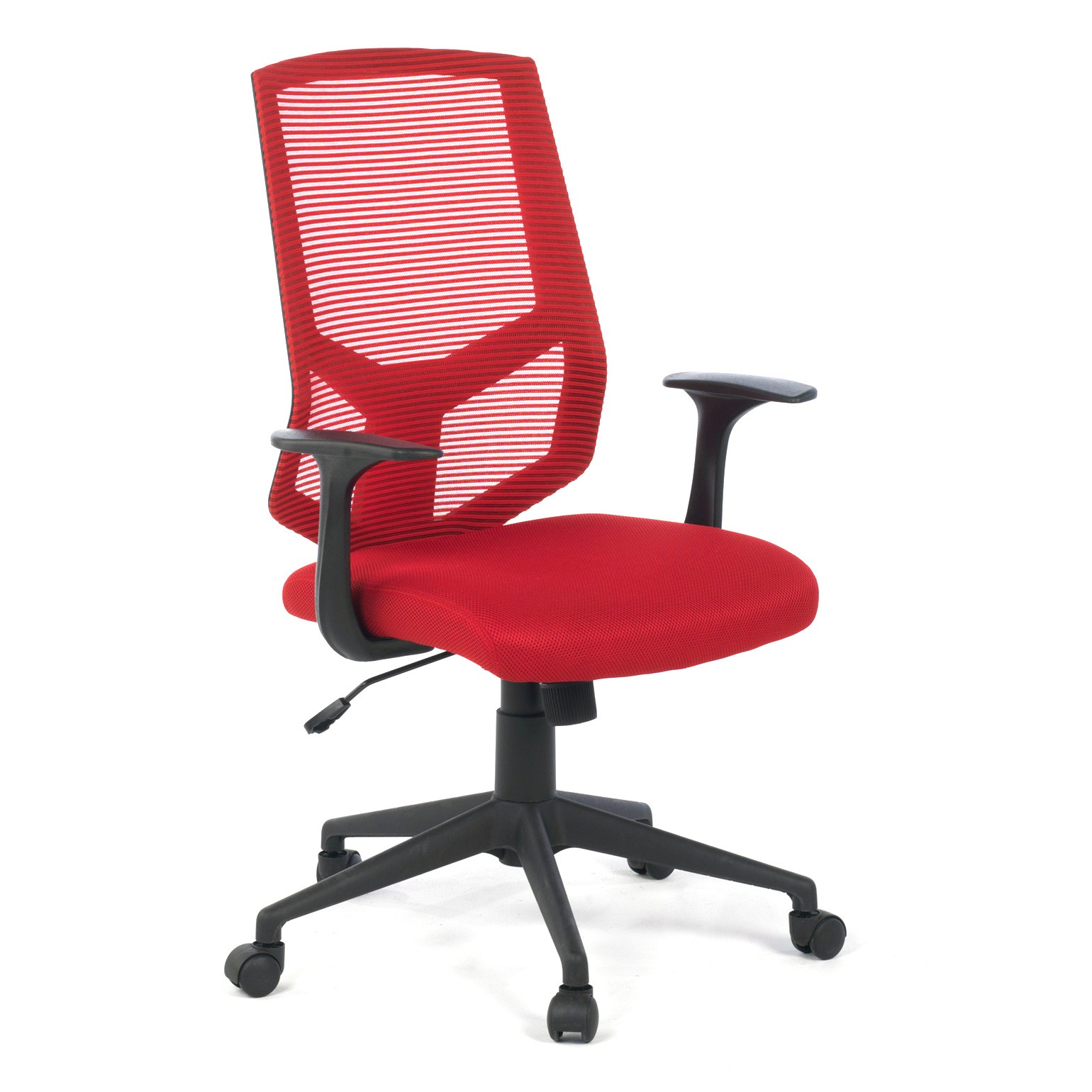 silla giratoria rojo air malla 1