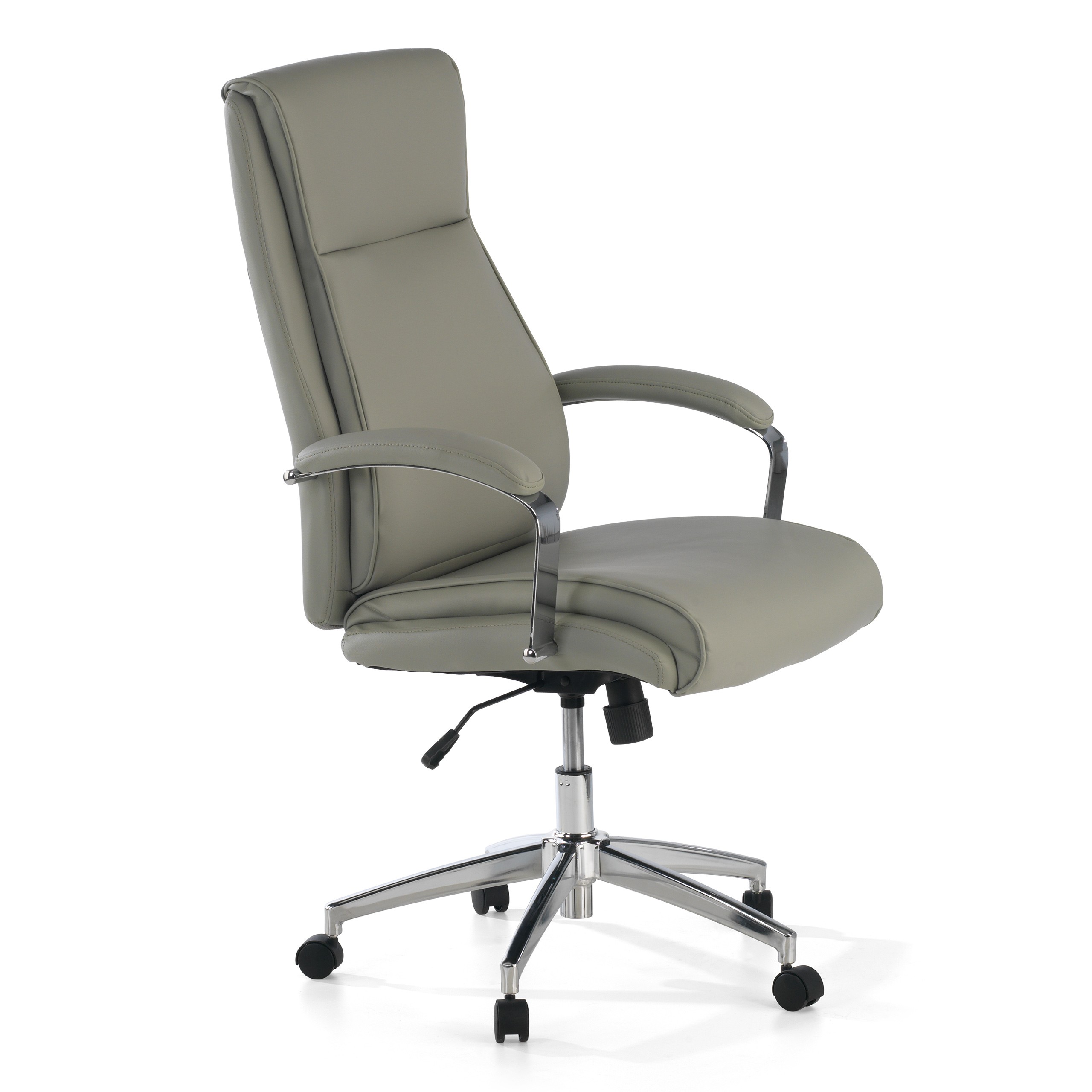 sillon de oficina gris tauro piel sintetica 1