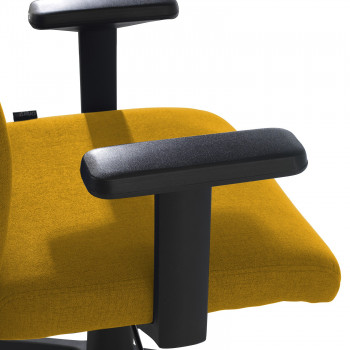 Parma - Silla de escritorio giratoria Parma, mecanismo basculante, amarillo - Imagen 2