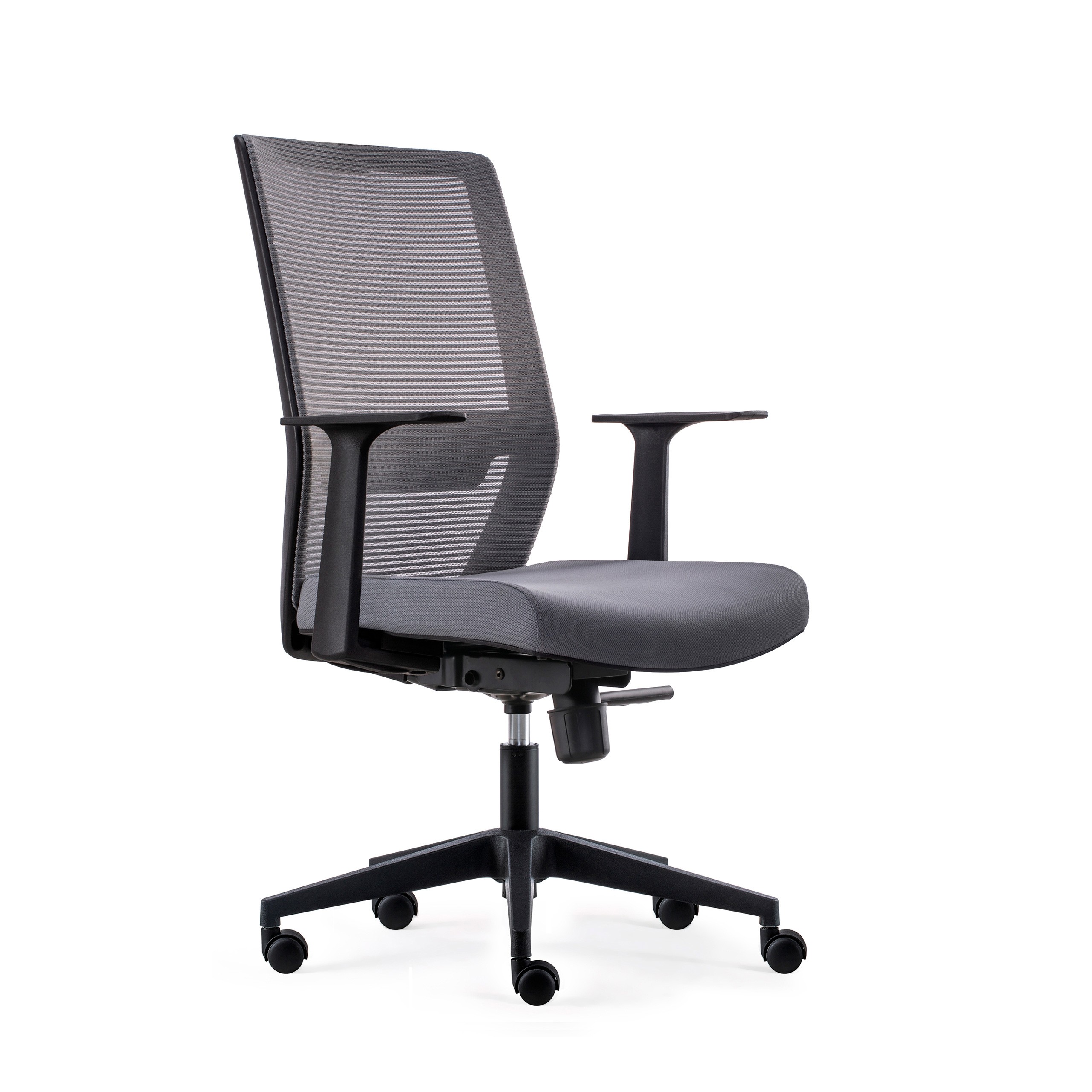 silla giratoria gris axel sin reposacabezas malla 1