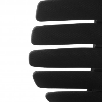 Silla de oficina Spine con reposacabezas negro