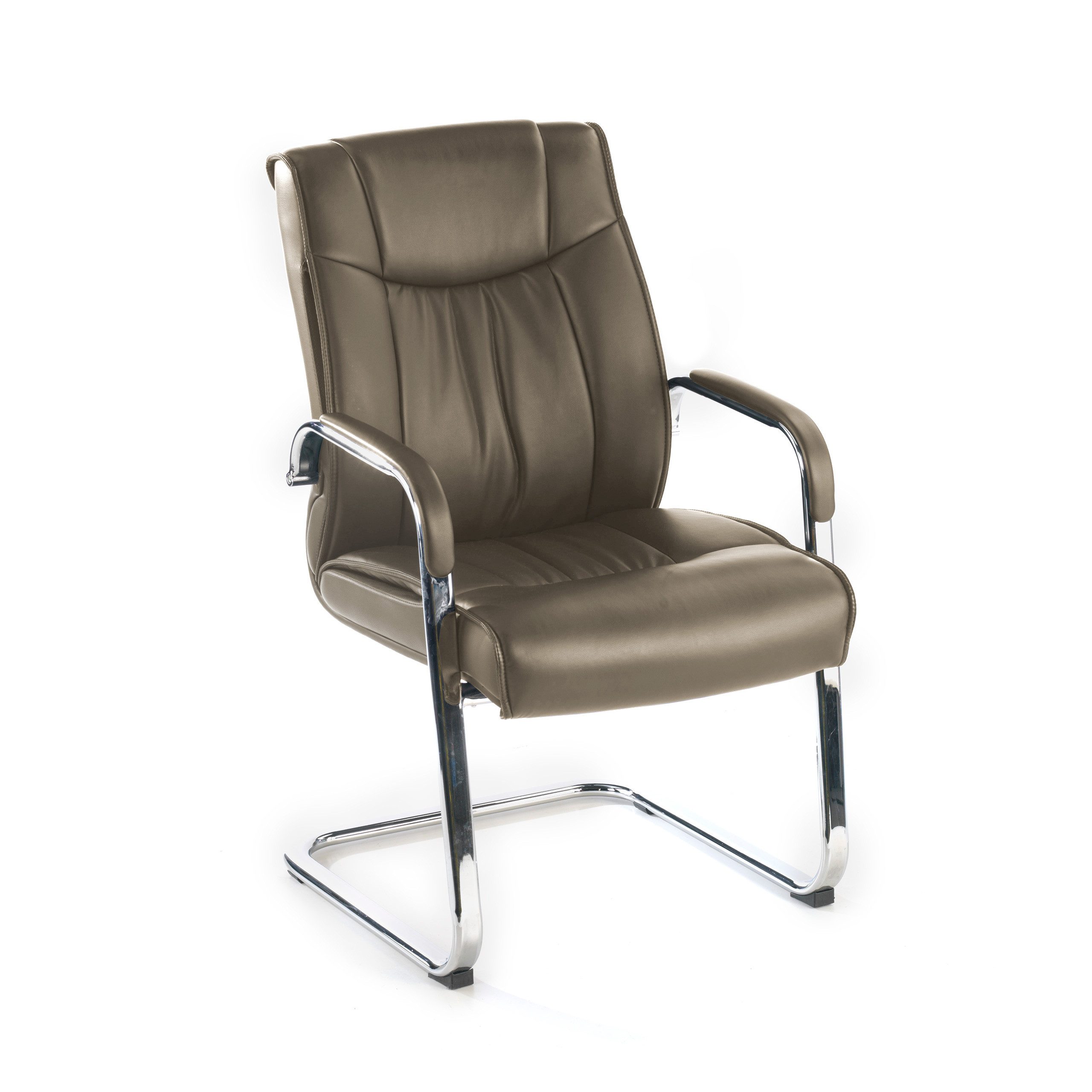 silla confidente marron bahia patin piel natural piel natural 1