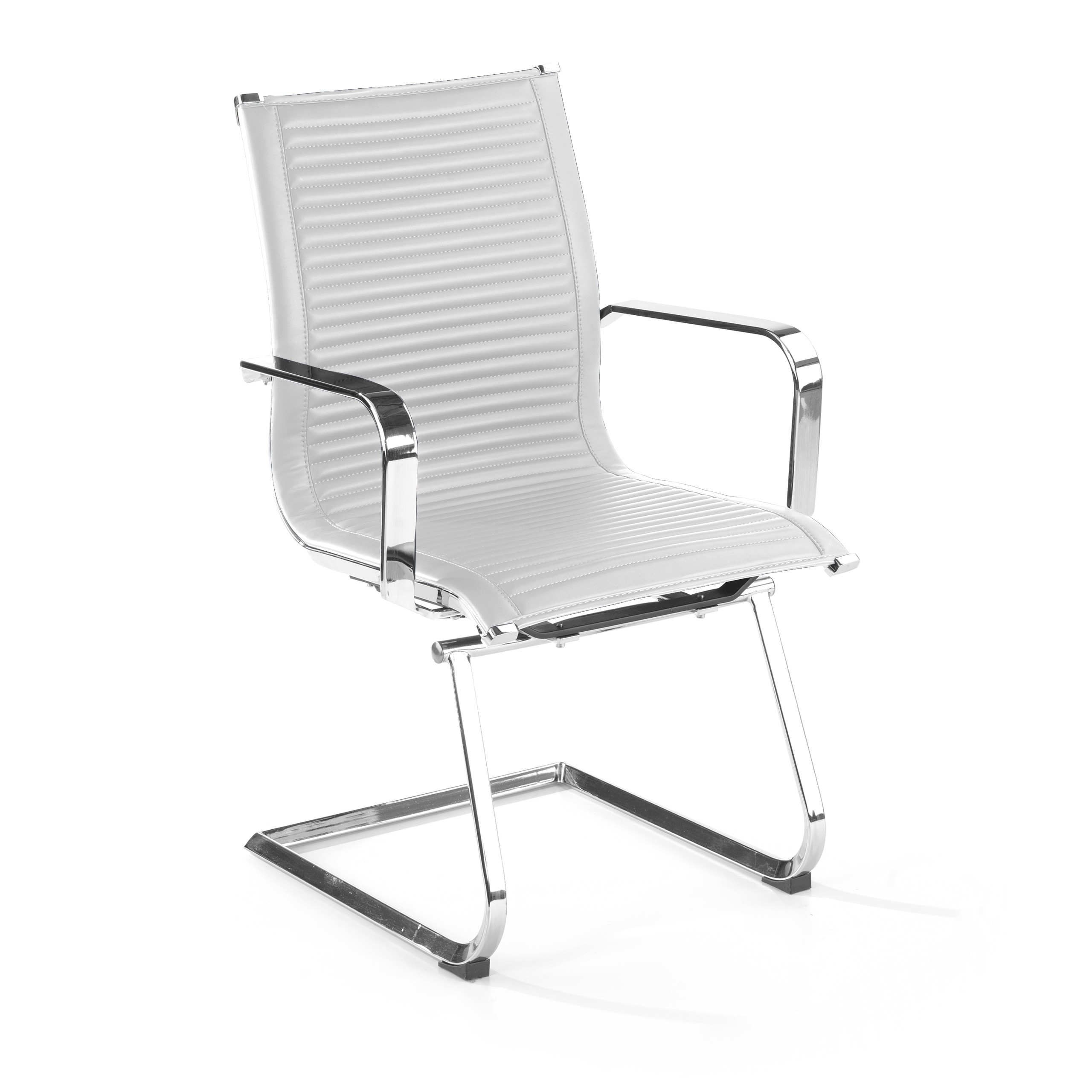 silla confidente blanco croma estructura cromada ecopiel piel sintetica 1