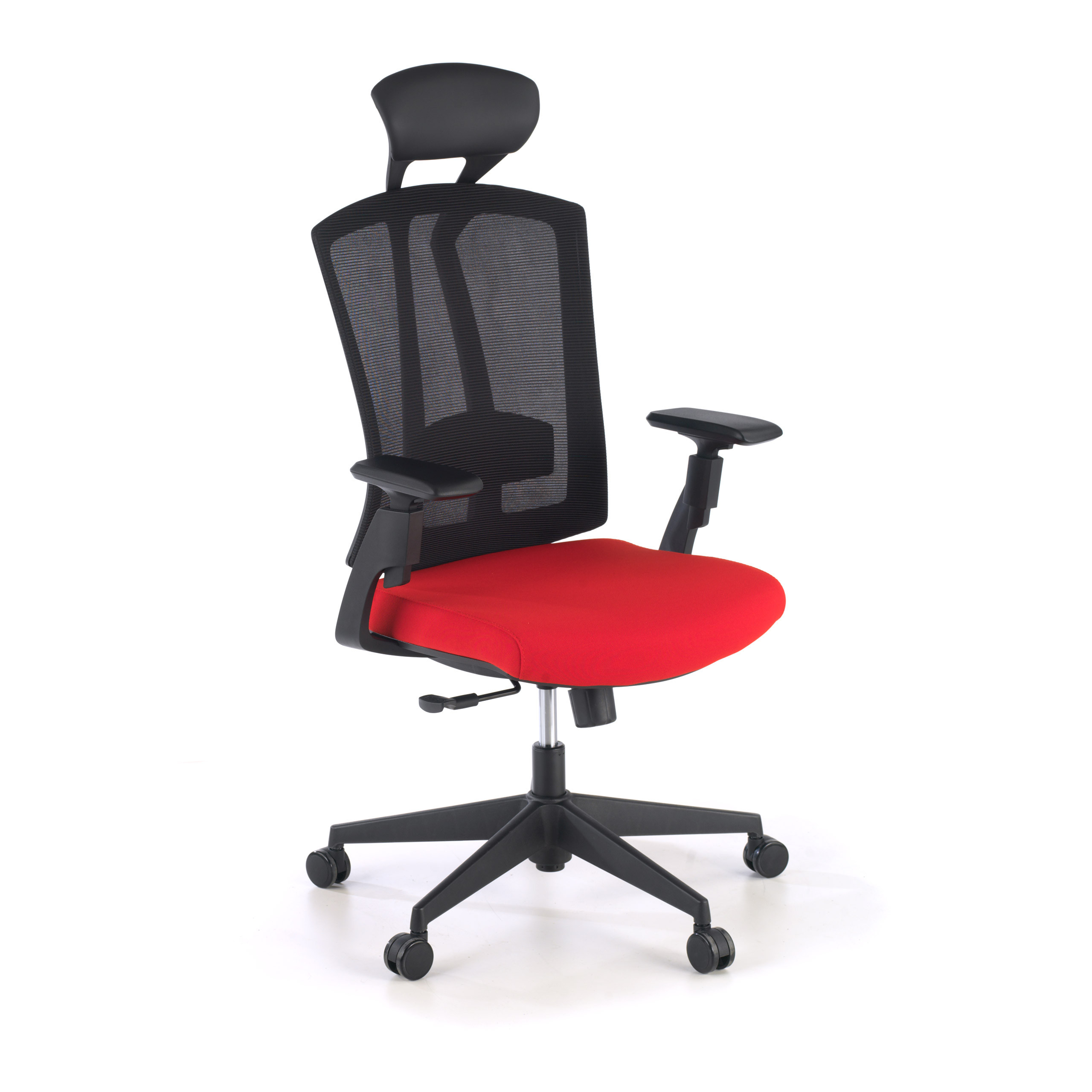 silla giratoria rojo baron malla 1