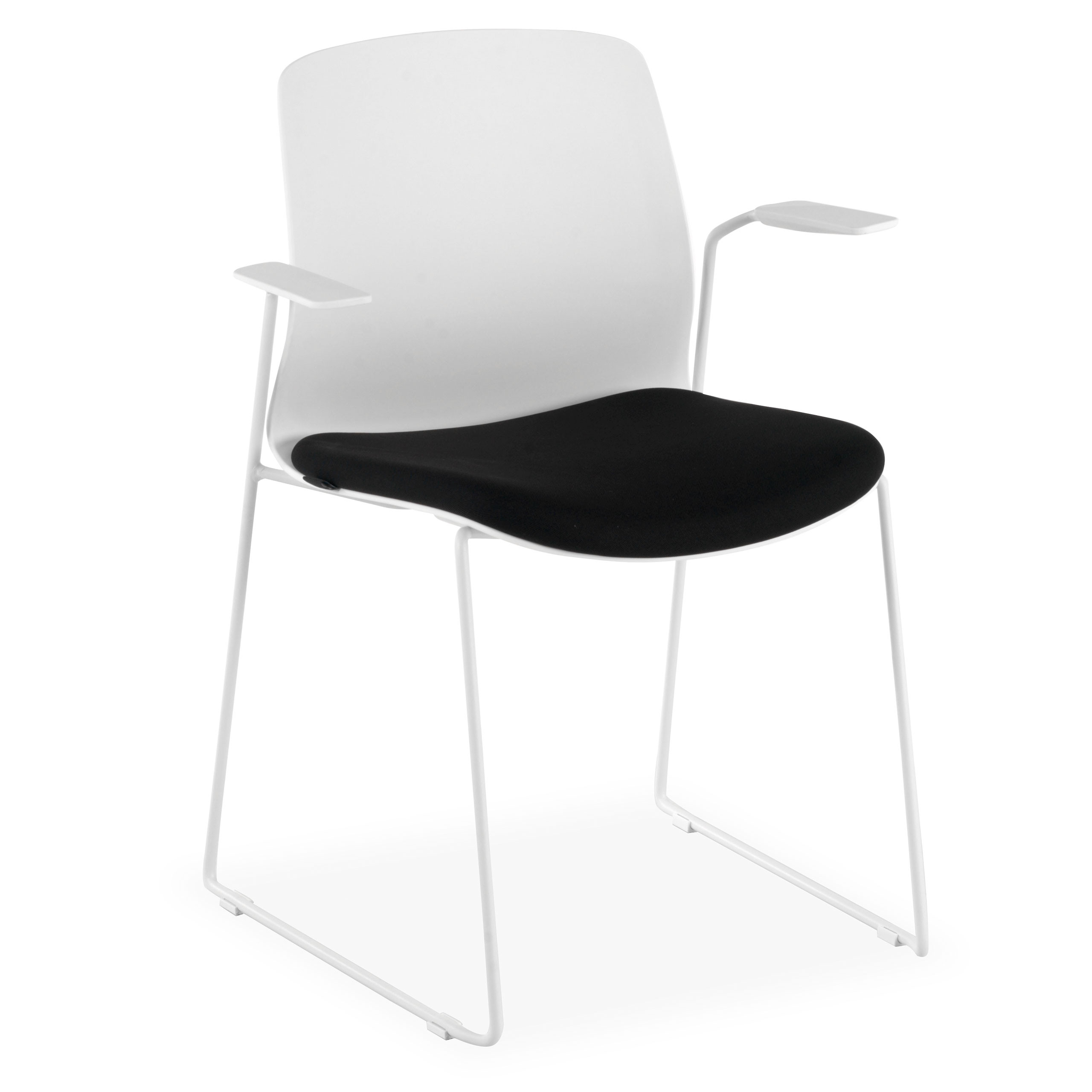 silla confidente negro nexus silla con brazos tela 1