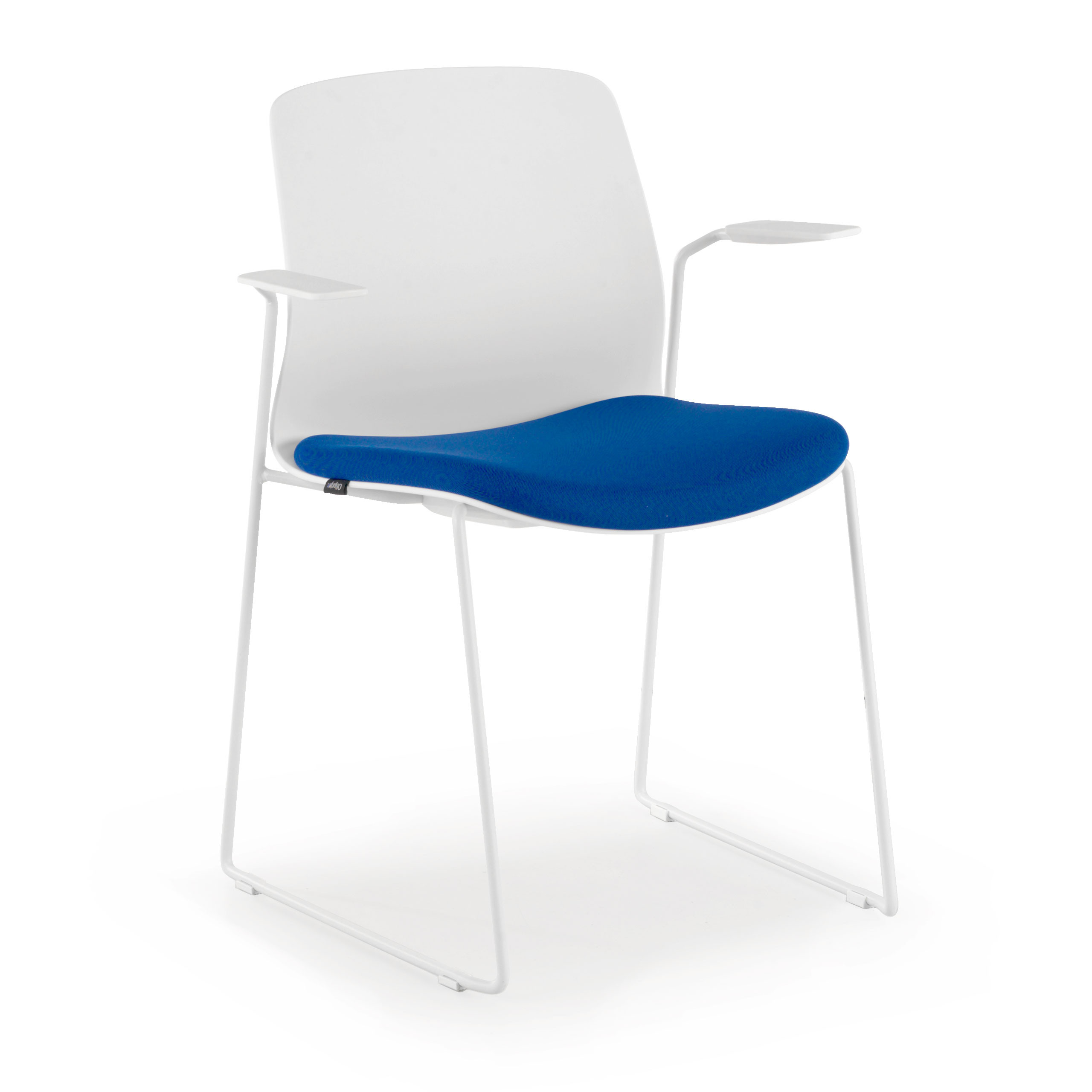 silla confidente azul nexus silla con brazos tela 1