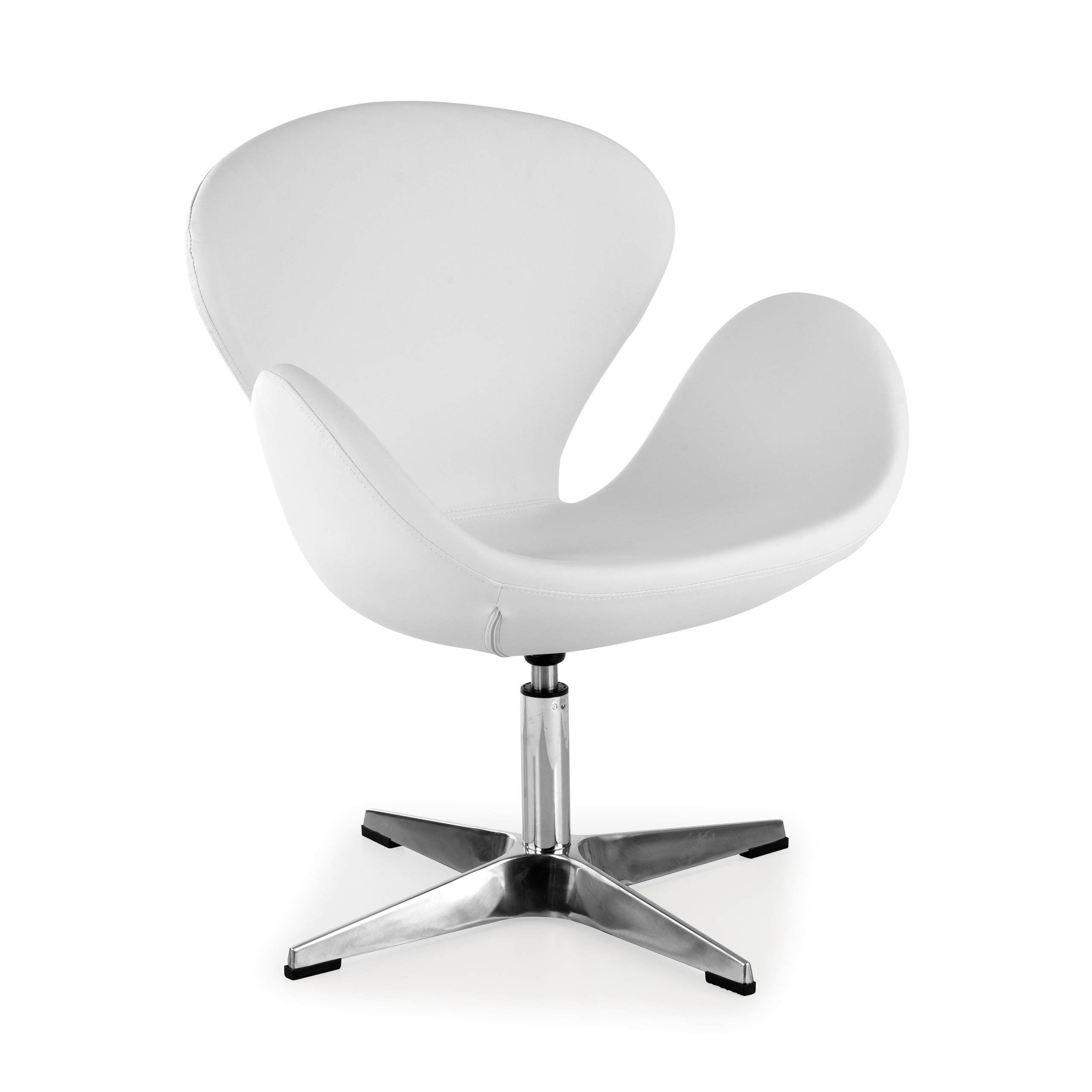 sillon para sala de espera blanco club piel sintetica 1