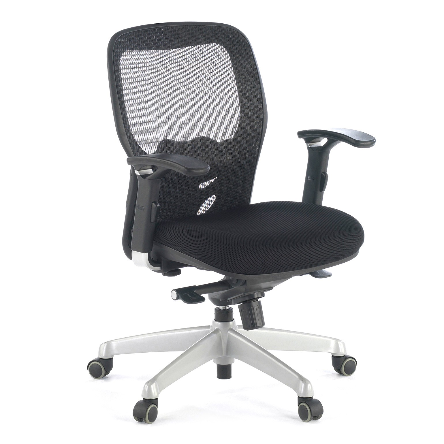 silla ergonomica negro madonna sin reposacabezas 1