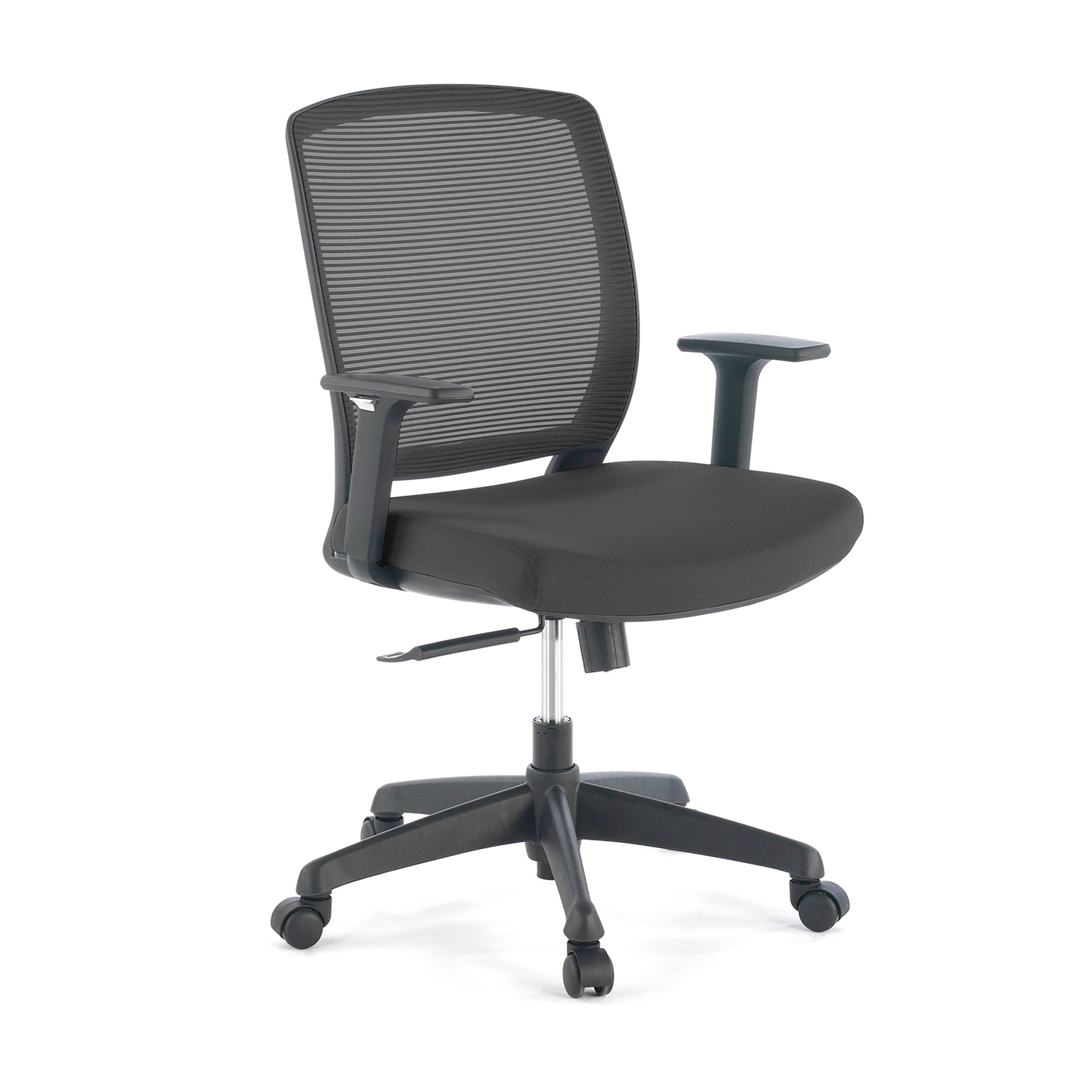 silla giratoria negro nicole silla estructura negra malla 1