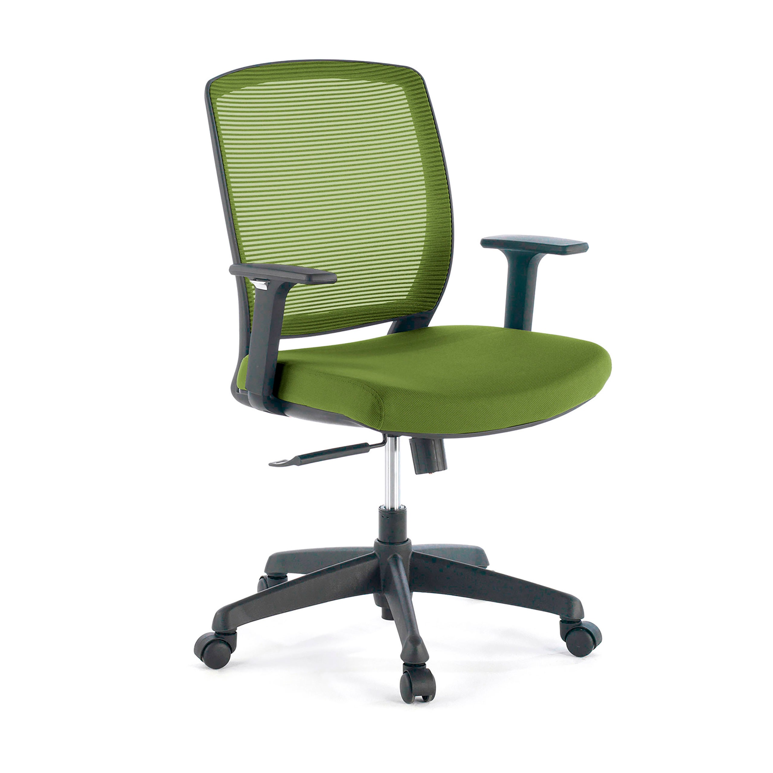silla giratoria verde nicole silla estructura negra malla 1