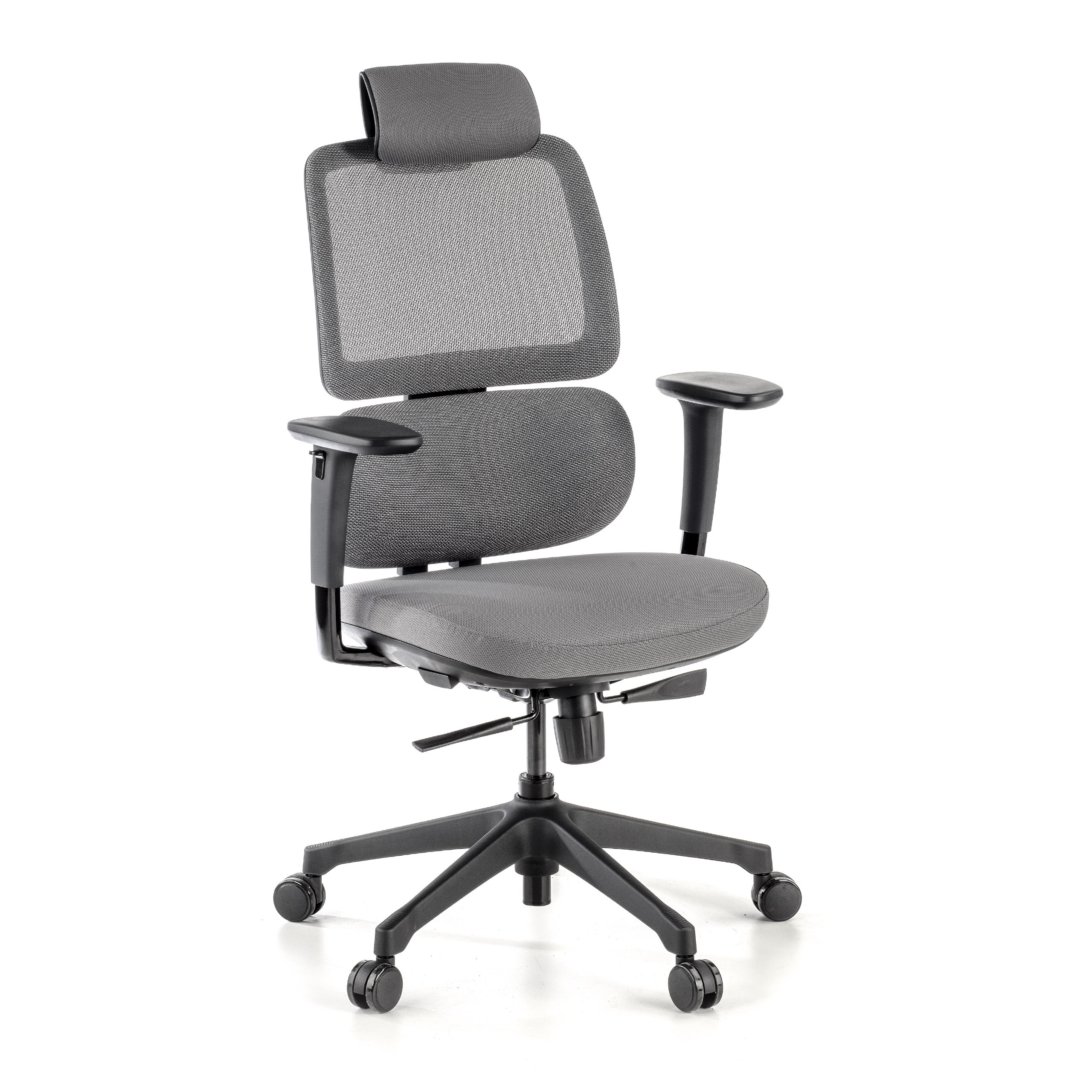 silla ergonomica gris focus malla 1