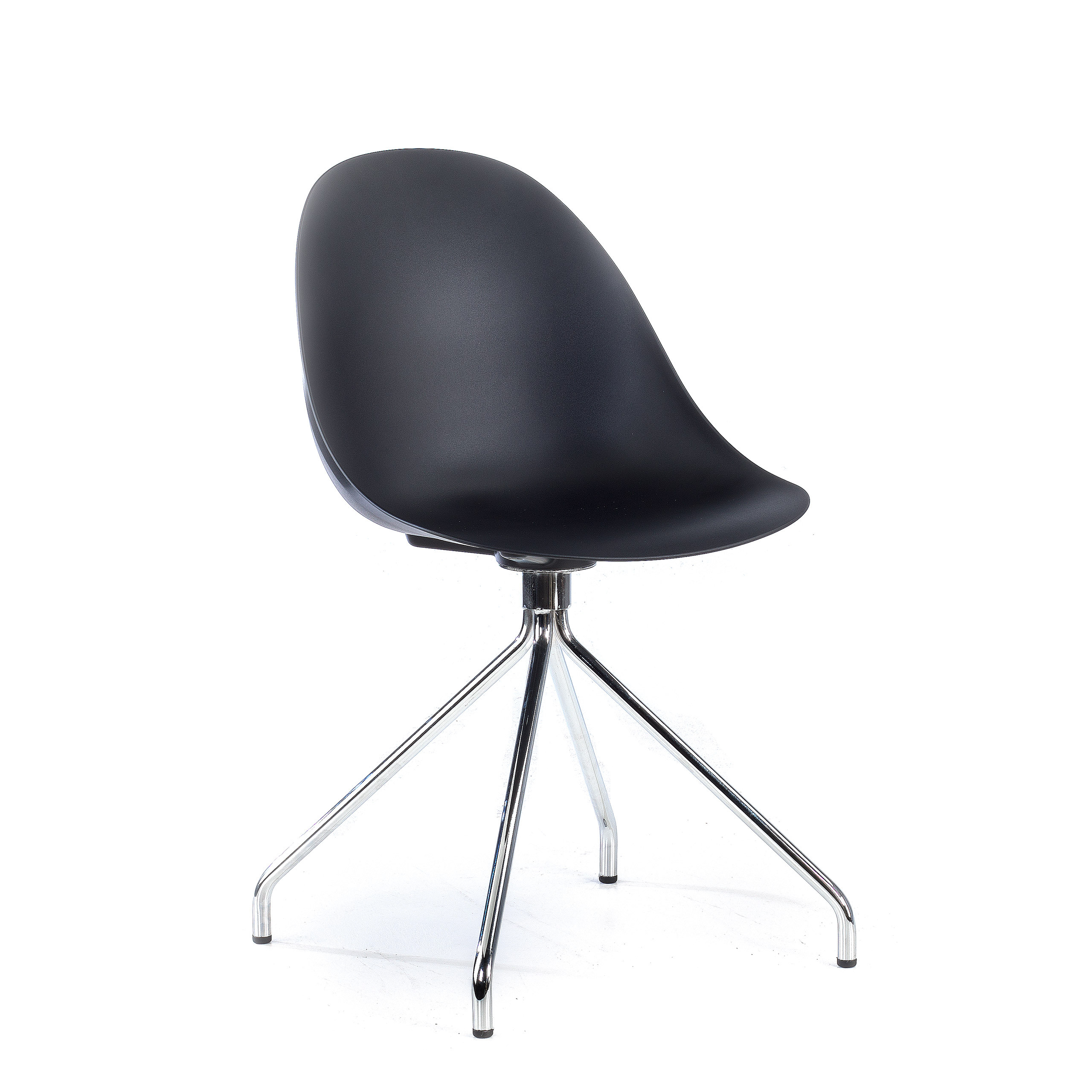 silla confidente negro flow base piramide plastico 1