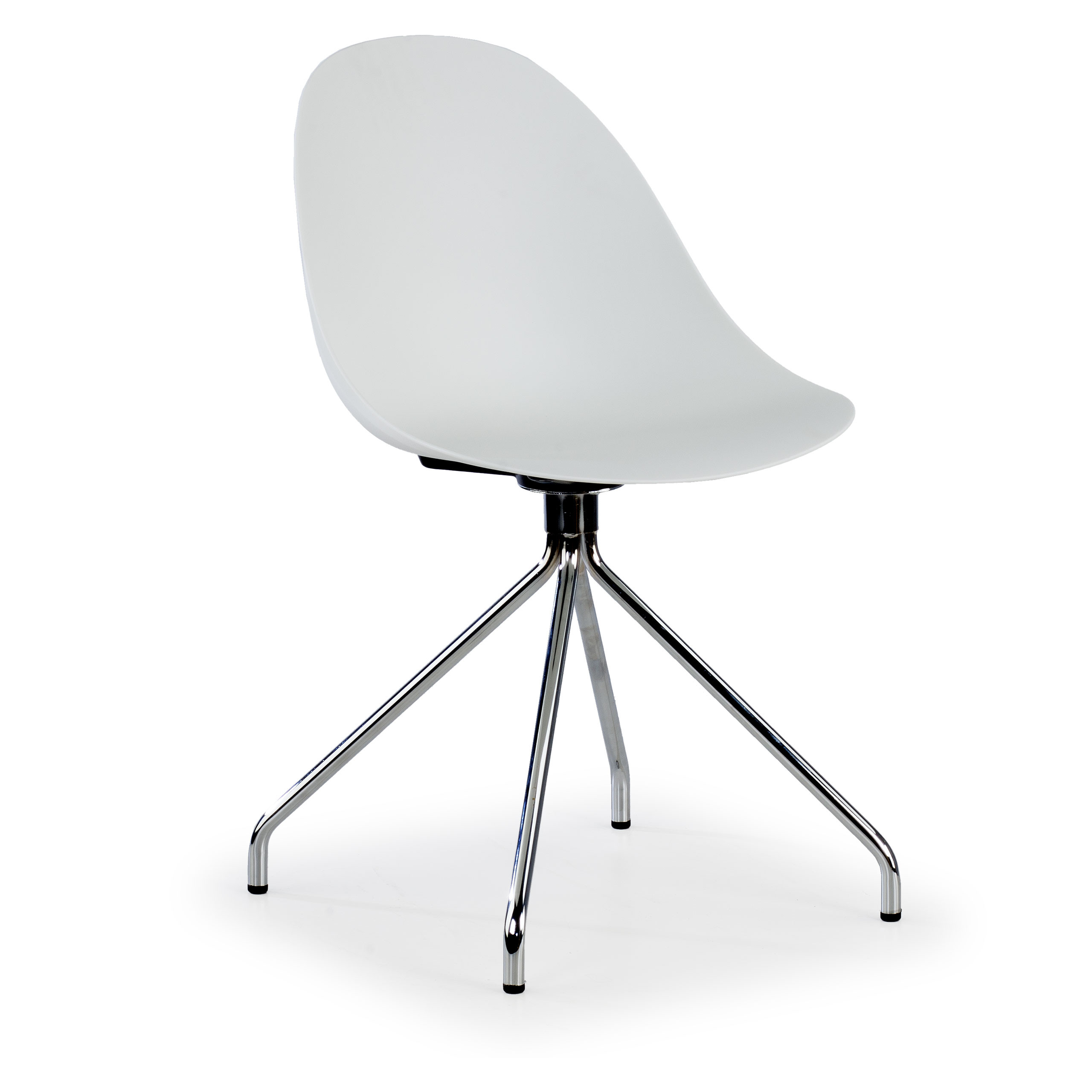 silla confidente blanco flow base piramide plastico 1