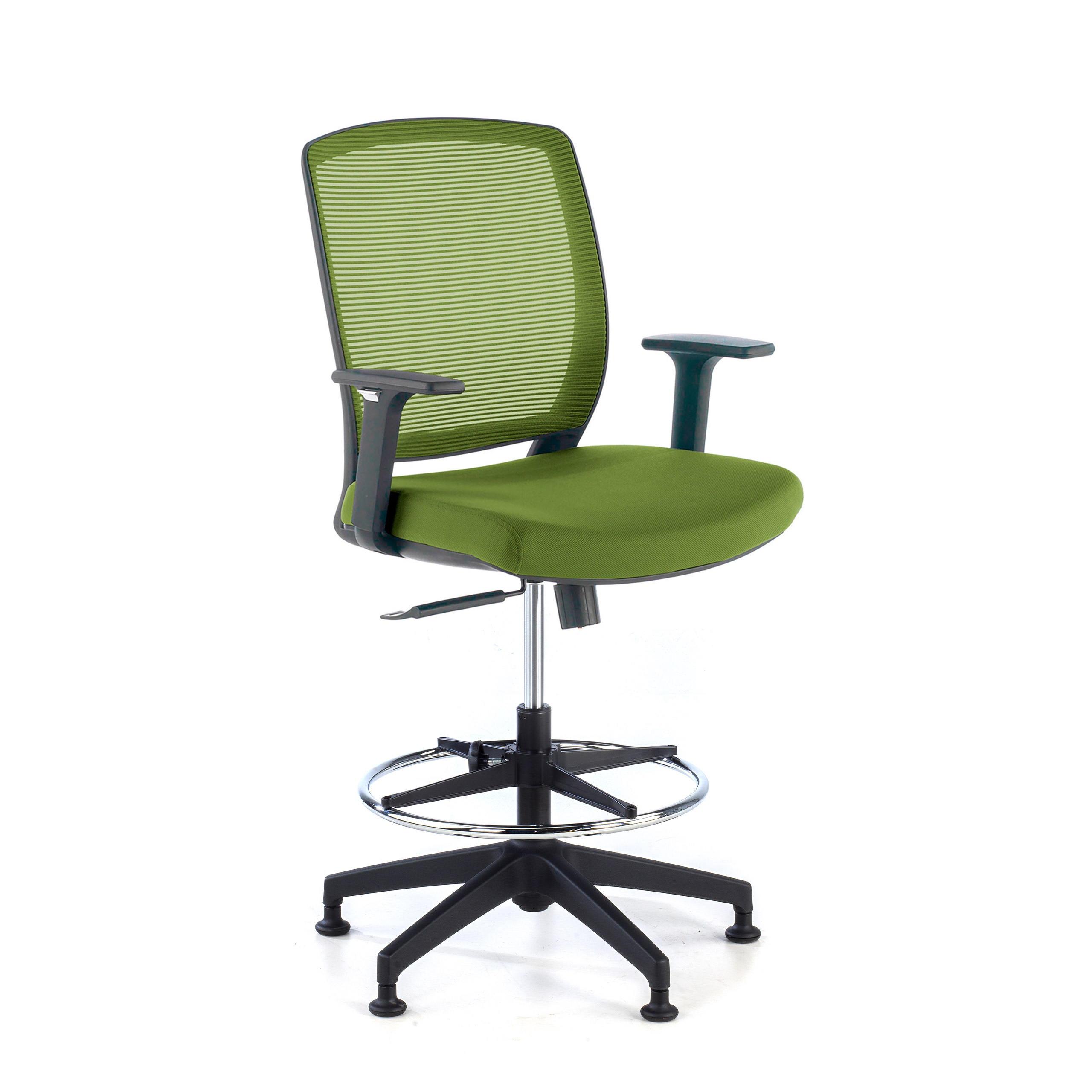 taburete de oficina verde nicole taburete malla 1