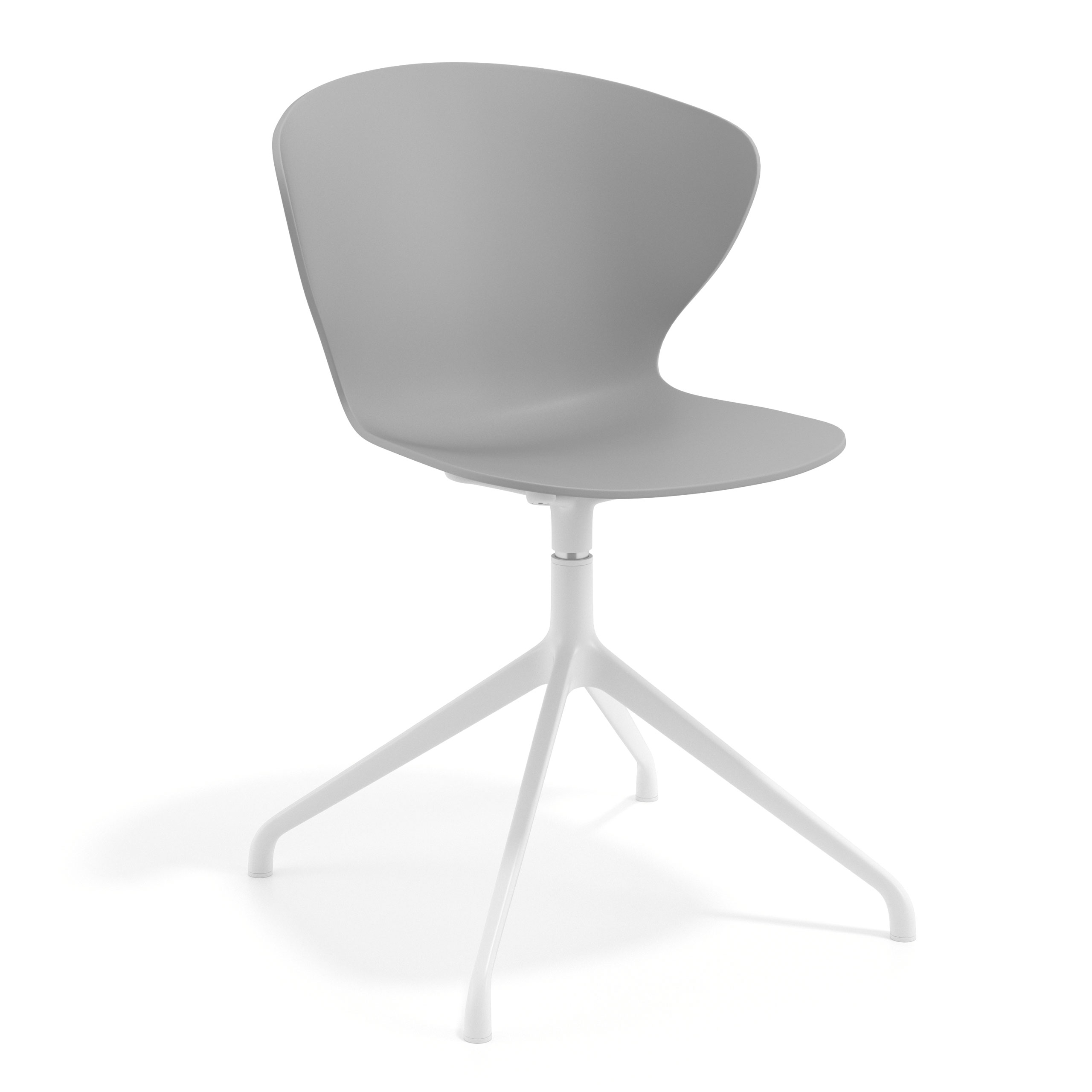silla de reuniones gris wendy base piramide plastico 1