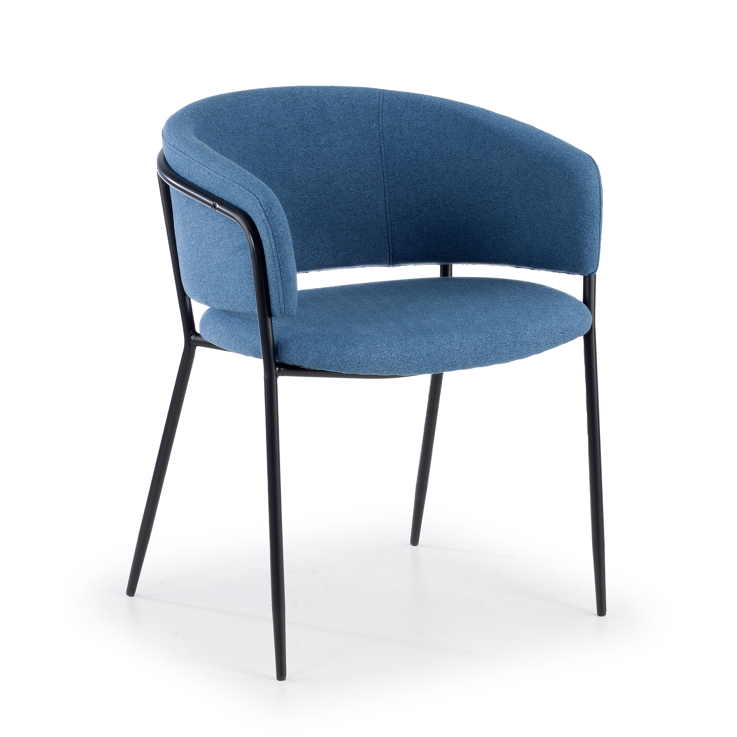 silla confidente azul sophie tela 1