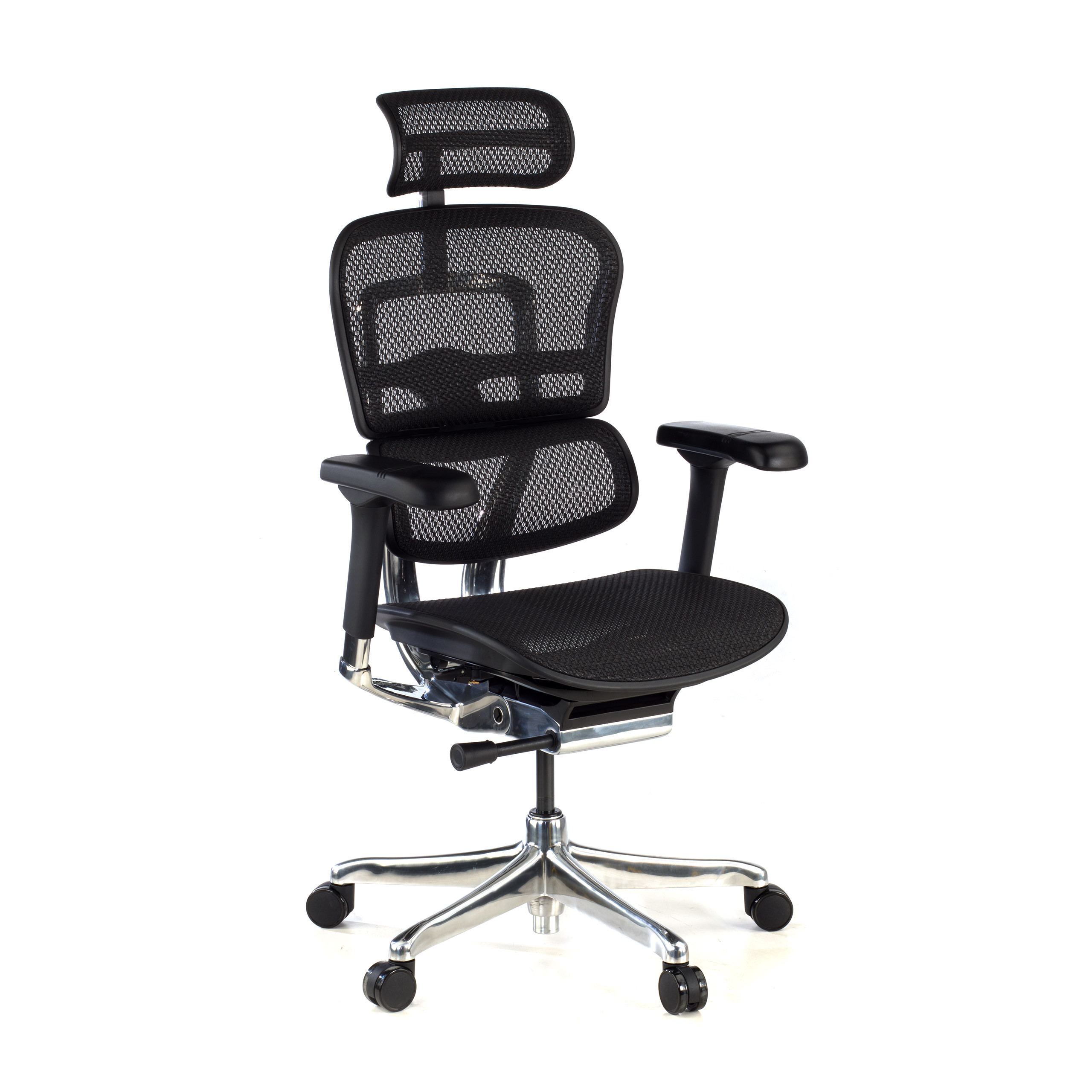 silla ergonomica negro ergohuman elite estructura negra red malla 1