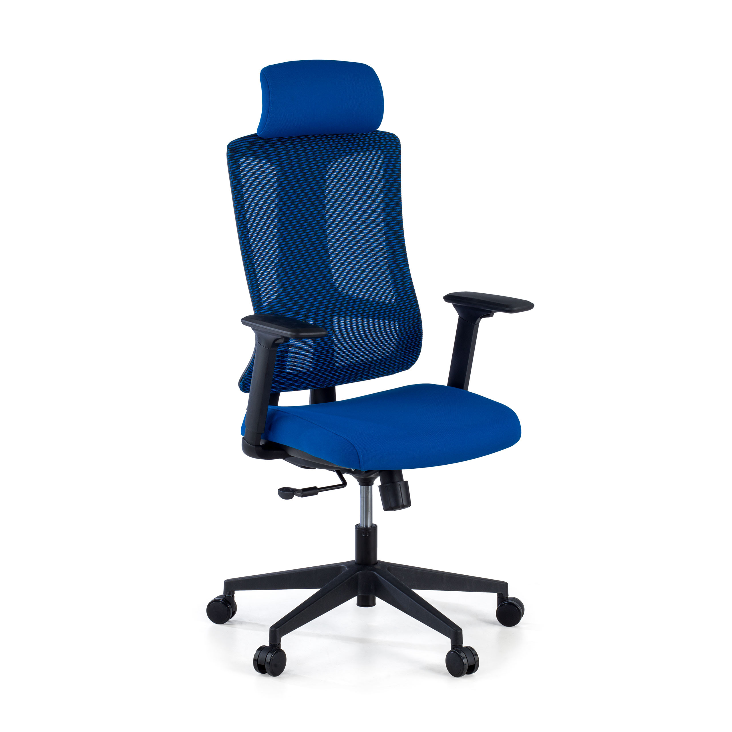 silla teletrabajo azul typhoon malla 1
