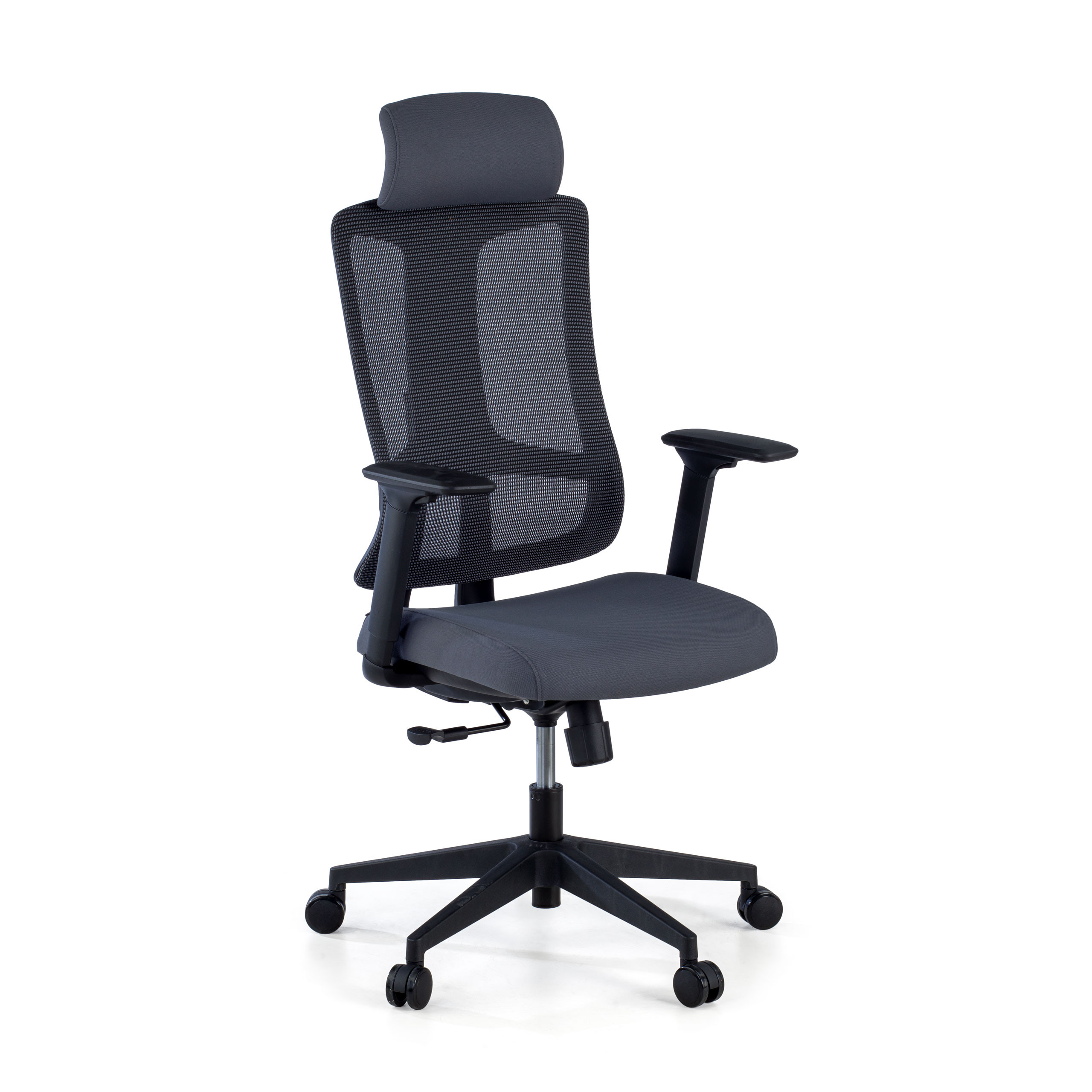 silla teletrabajo gris typhoon malla 1