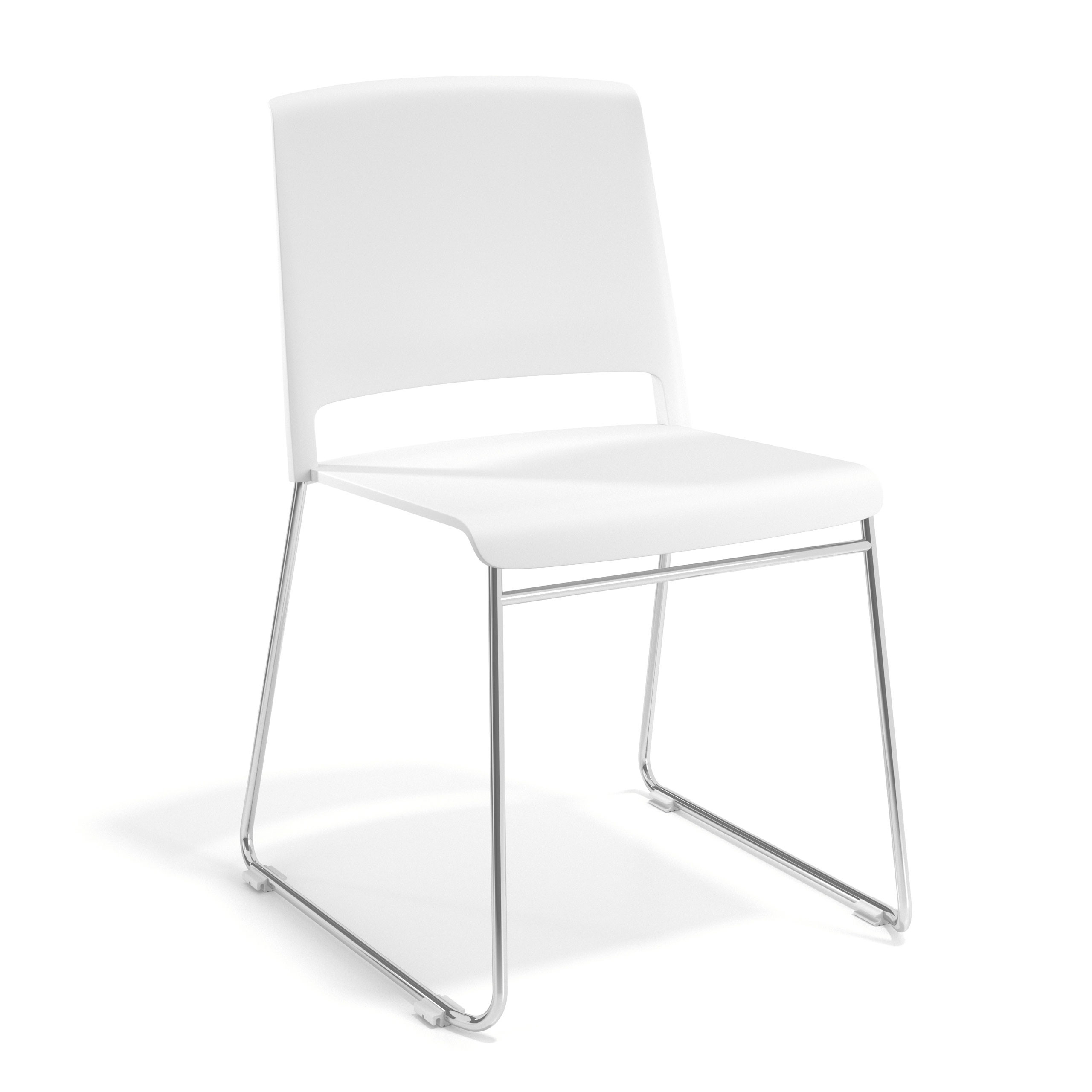 silla confidente blanco lotus sin brazos tela 1