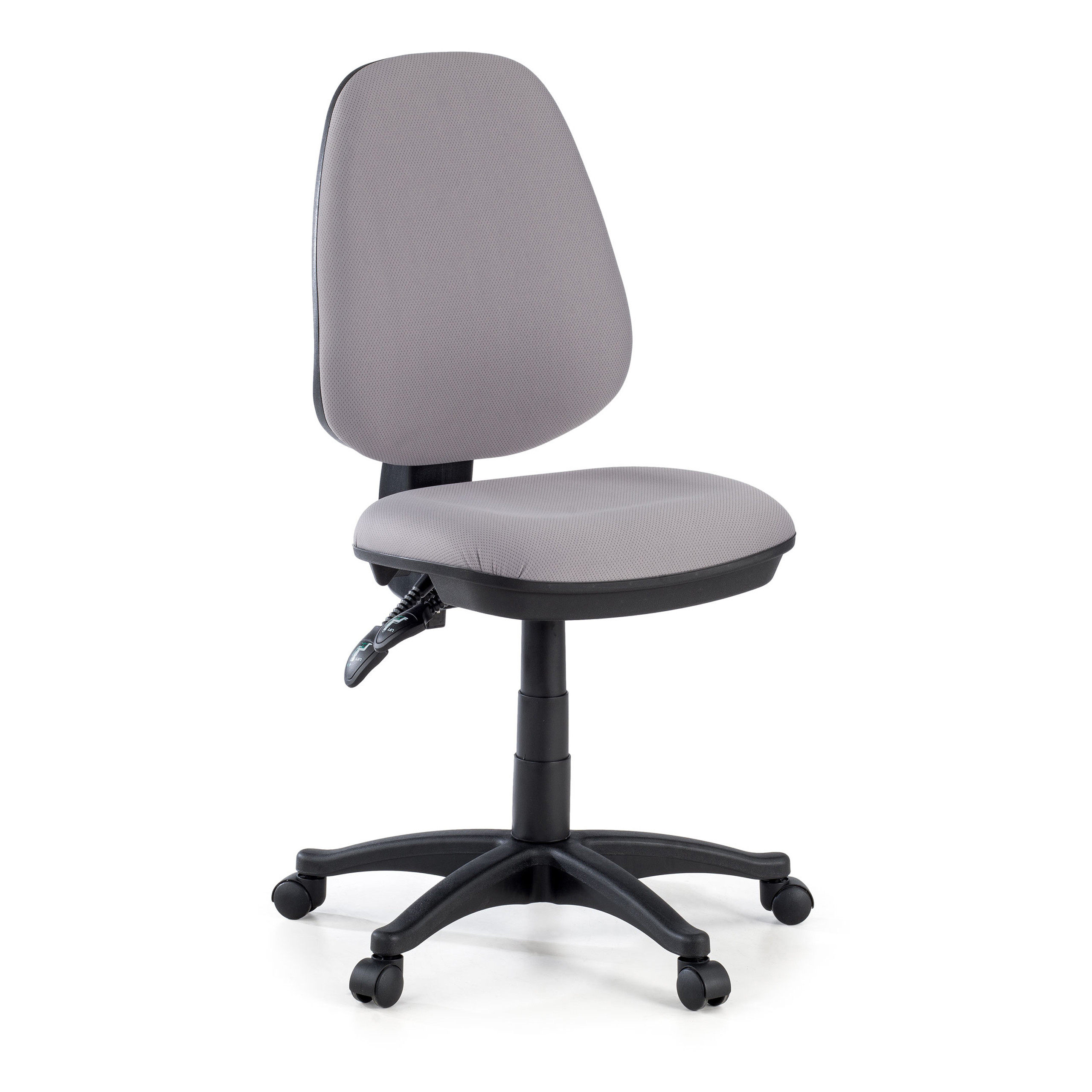silla giratoria gris eco sin brazos tela 1