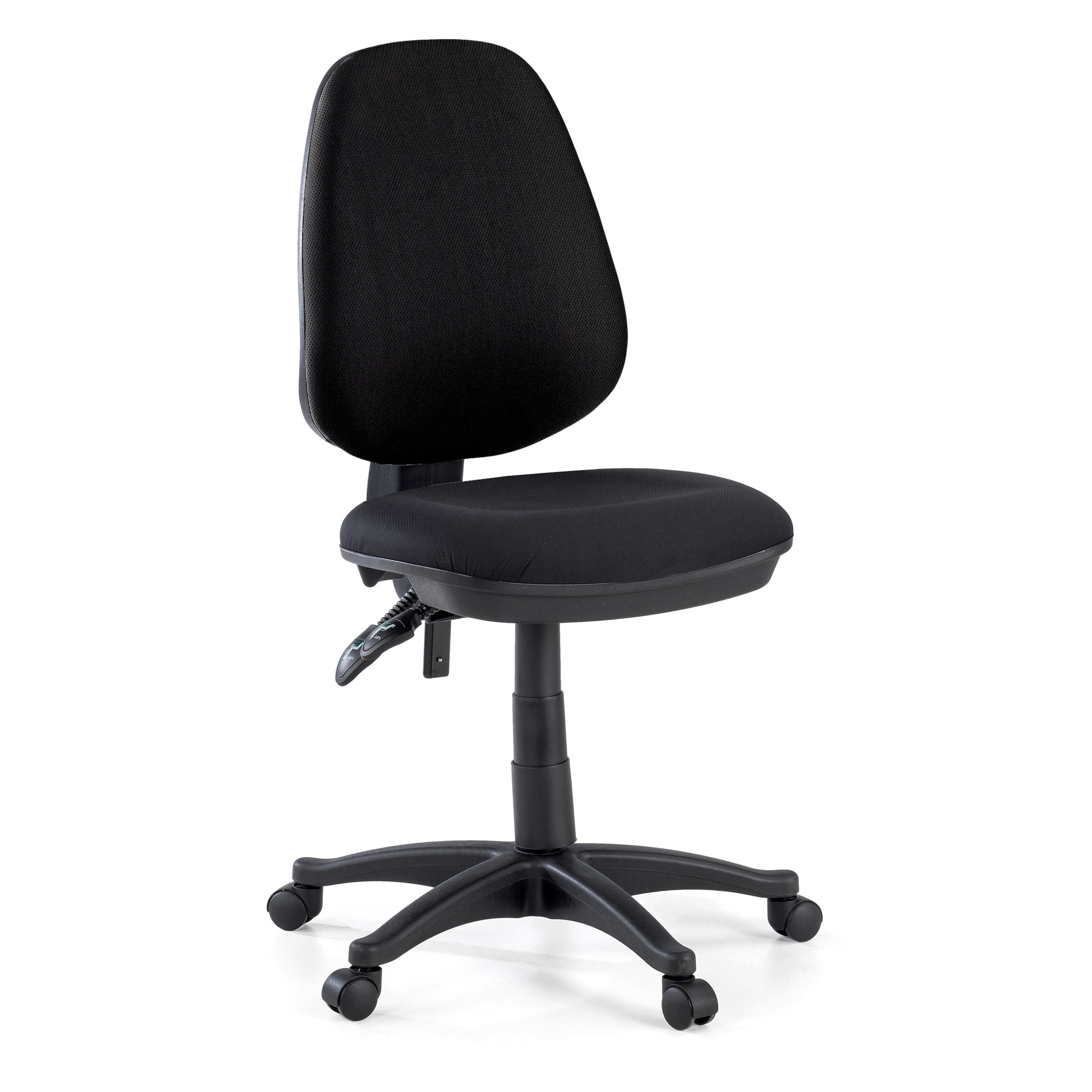 silla giratoria negro eco sin brazos tela 1