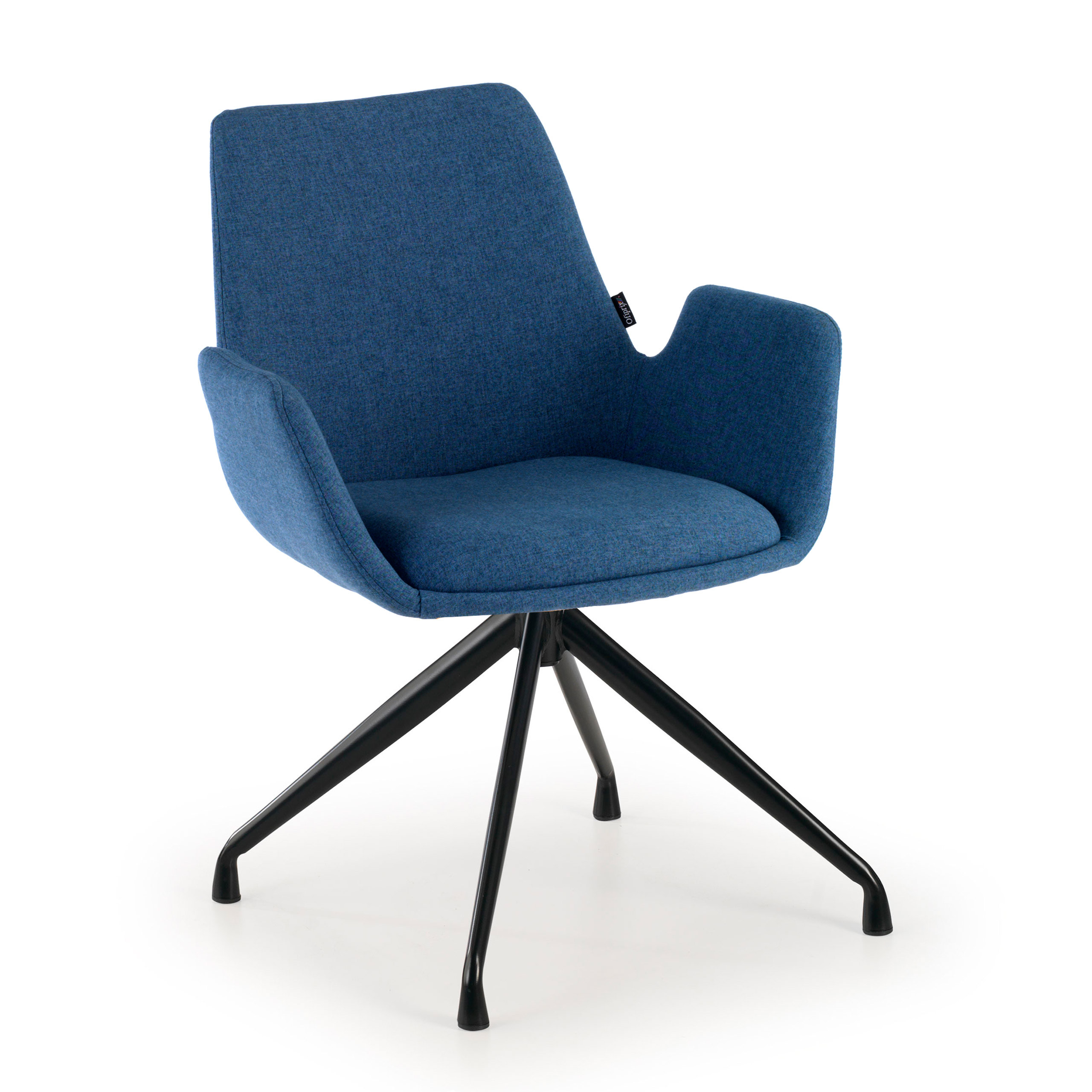 silla confidente azul elodie giratoria tela 1
