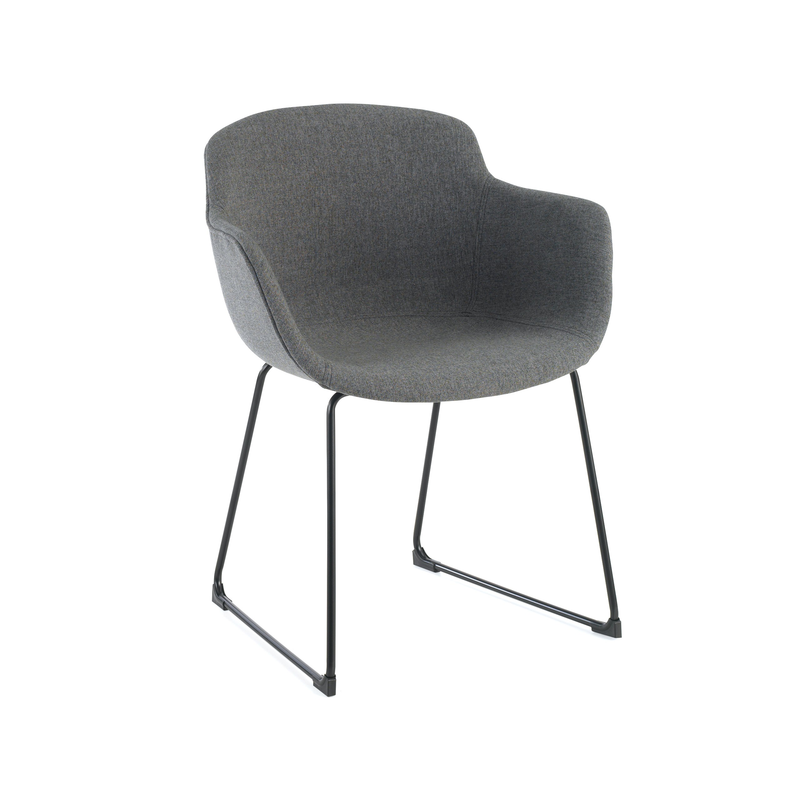 silla confidente antracita ivonne estructura patin malla 1