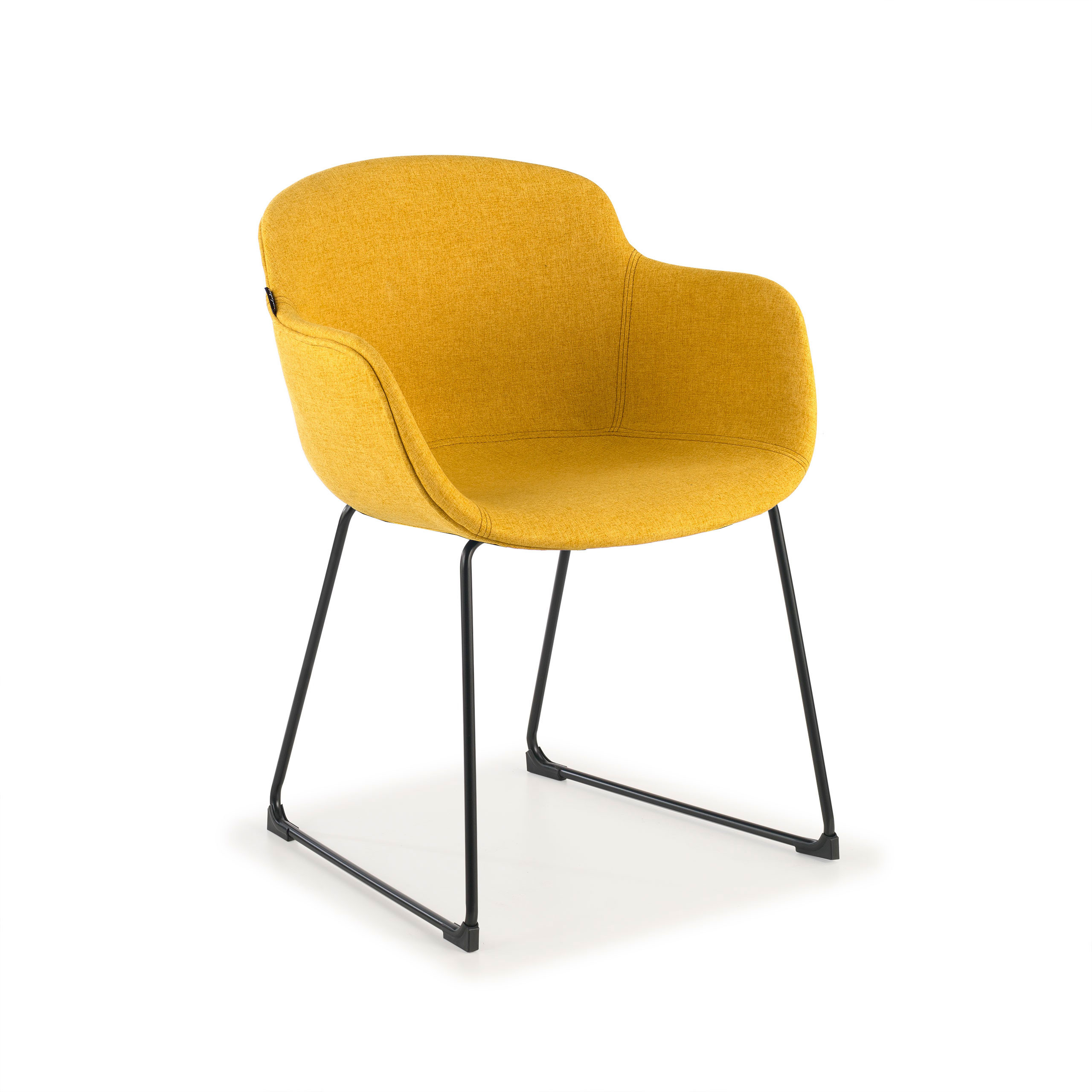 silla confidente amarillo ivonne estructura patin malla 1