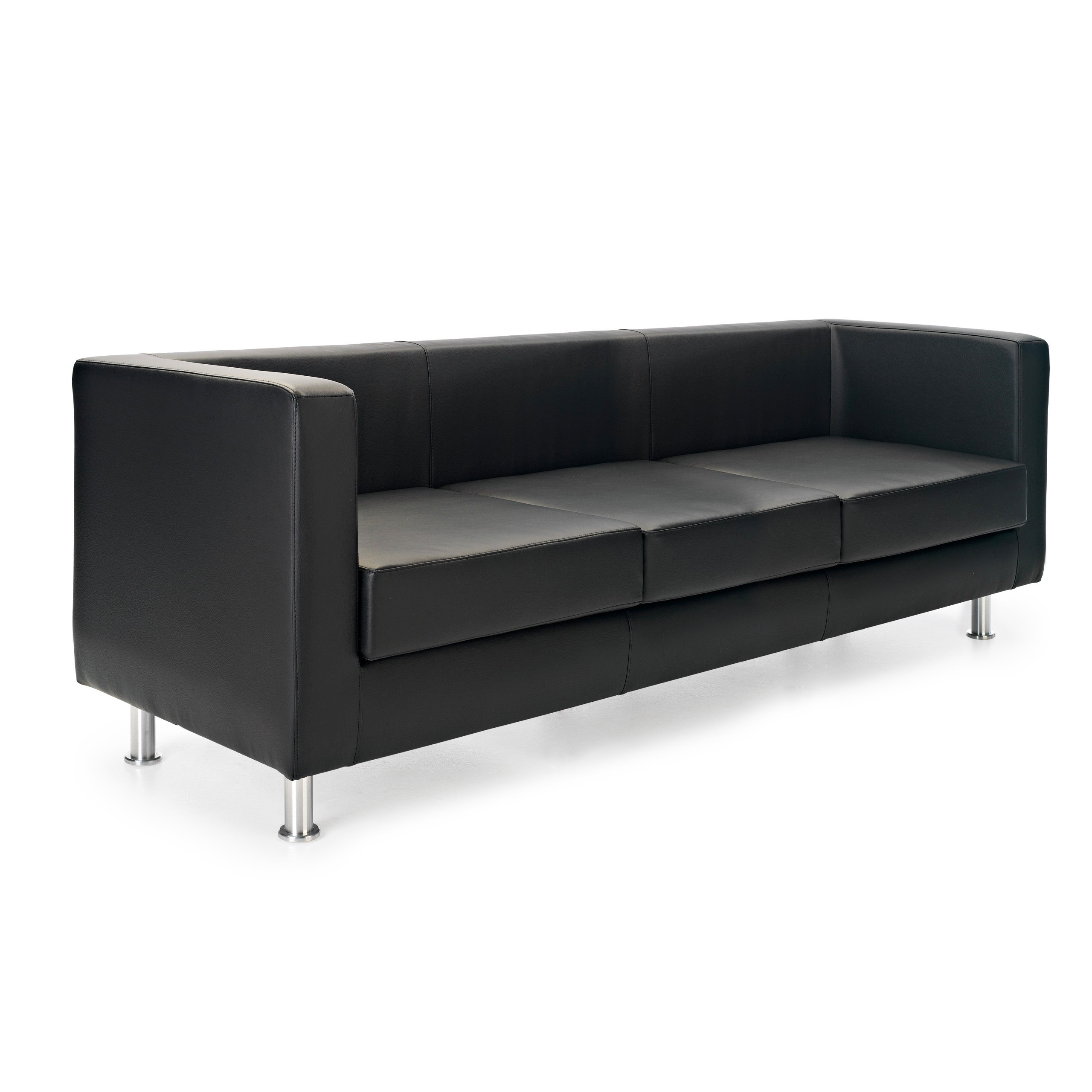 sofa para oficina negro dresden 3 plazas 1