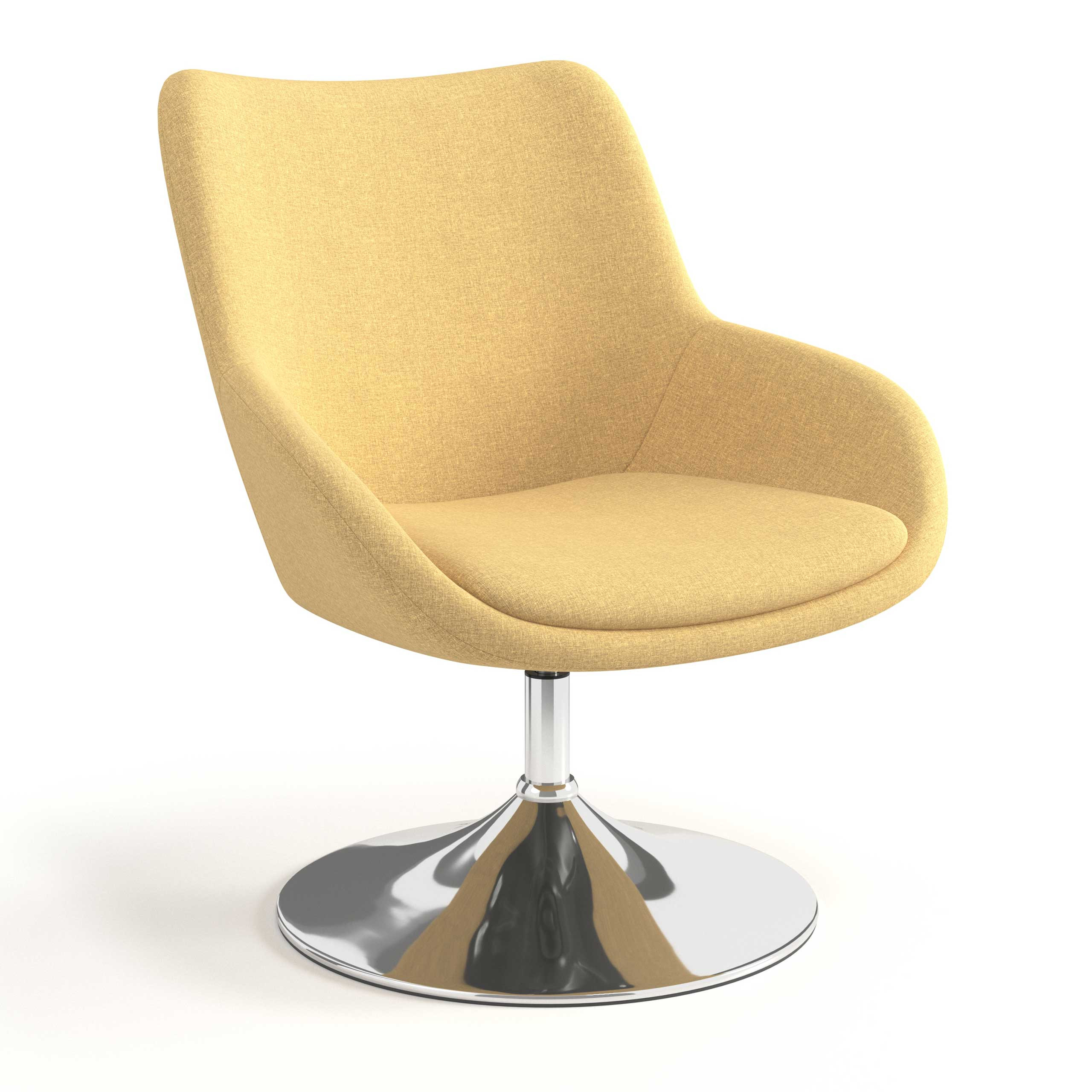 sillon para sala de espera amarillo capri 1