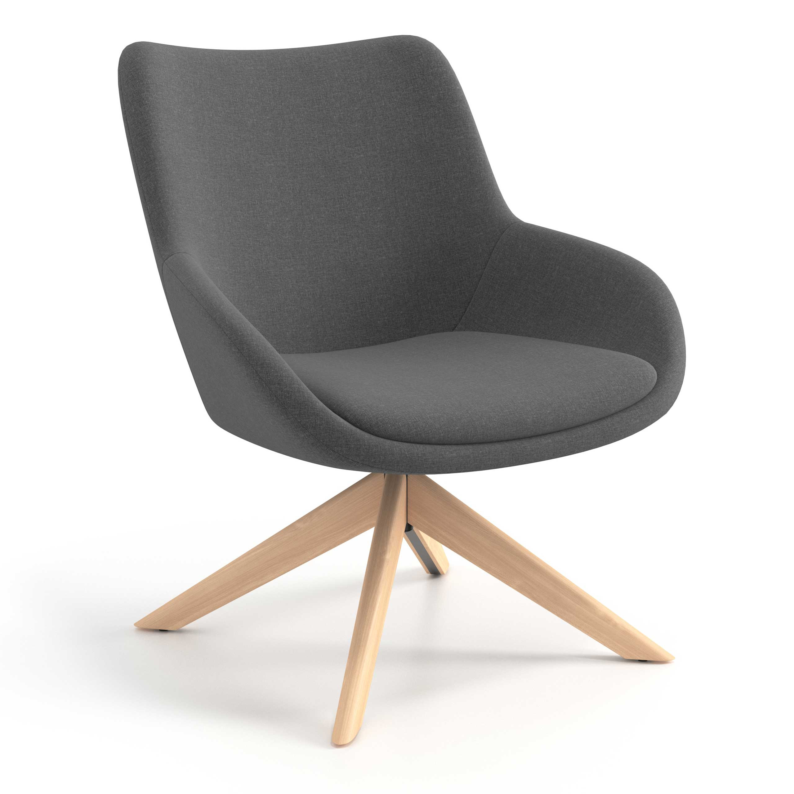 sillon para sala de espera antracita capri 1