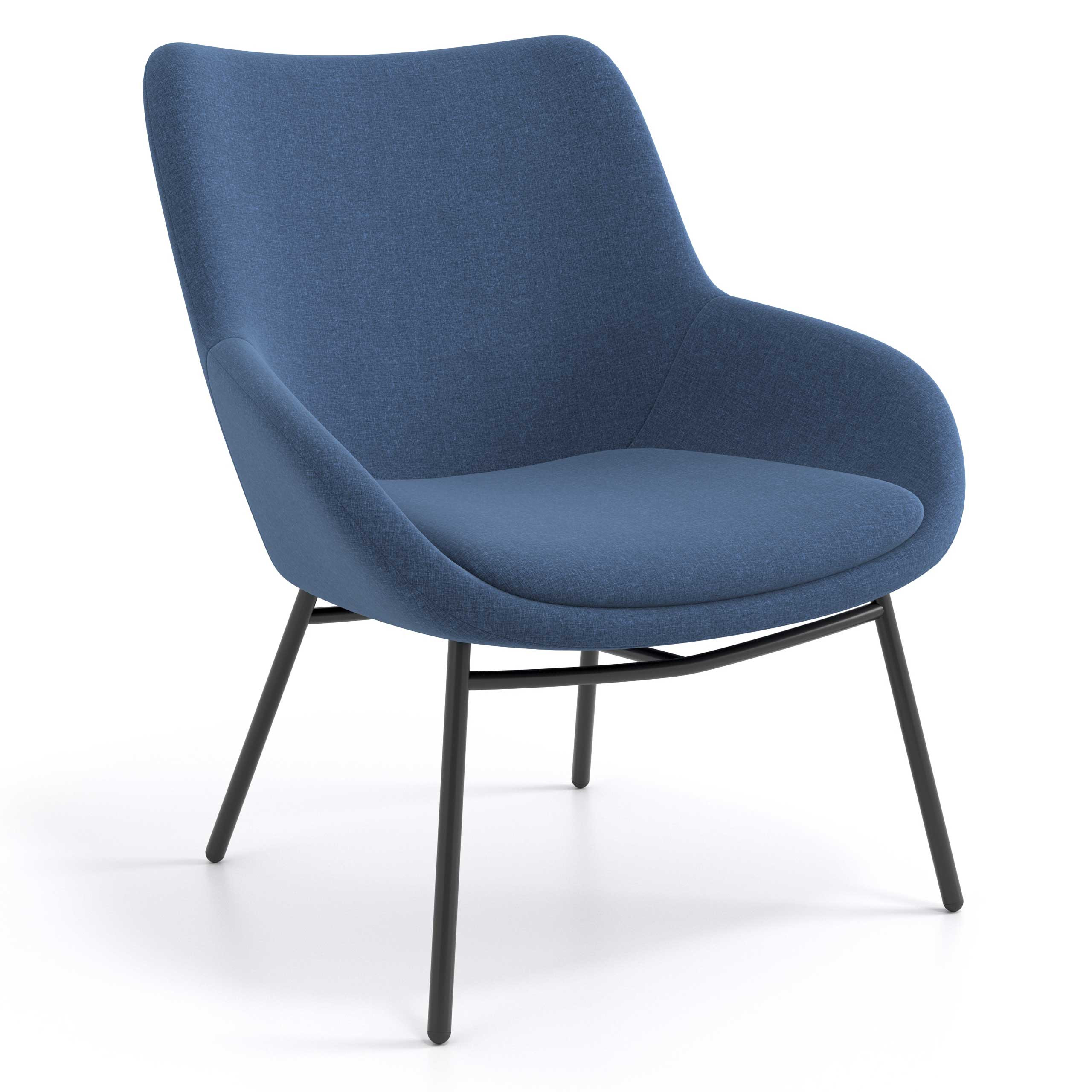 sillon para sala de espera azul capri 1