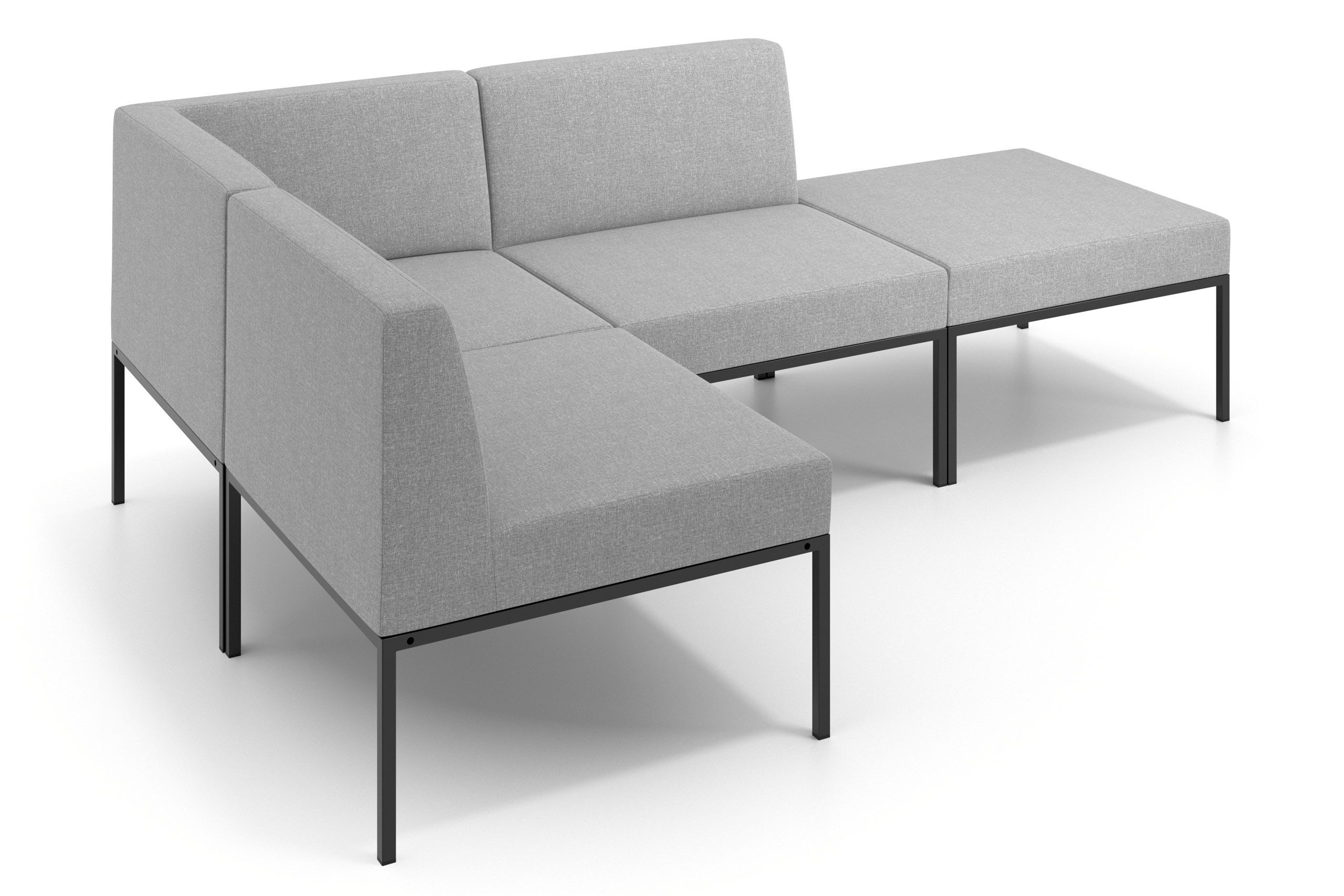 sofa para oficina gris pylos 1