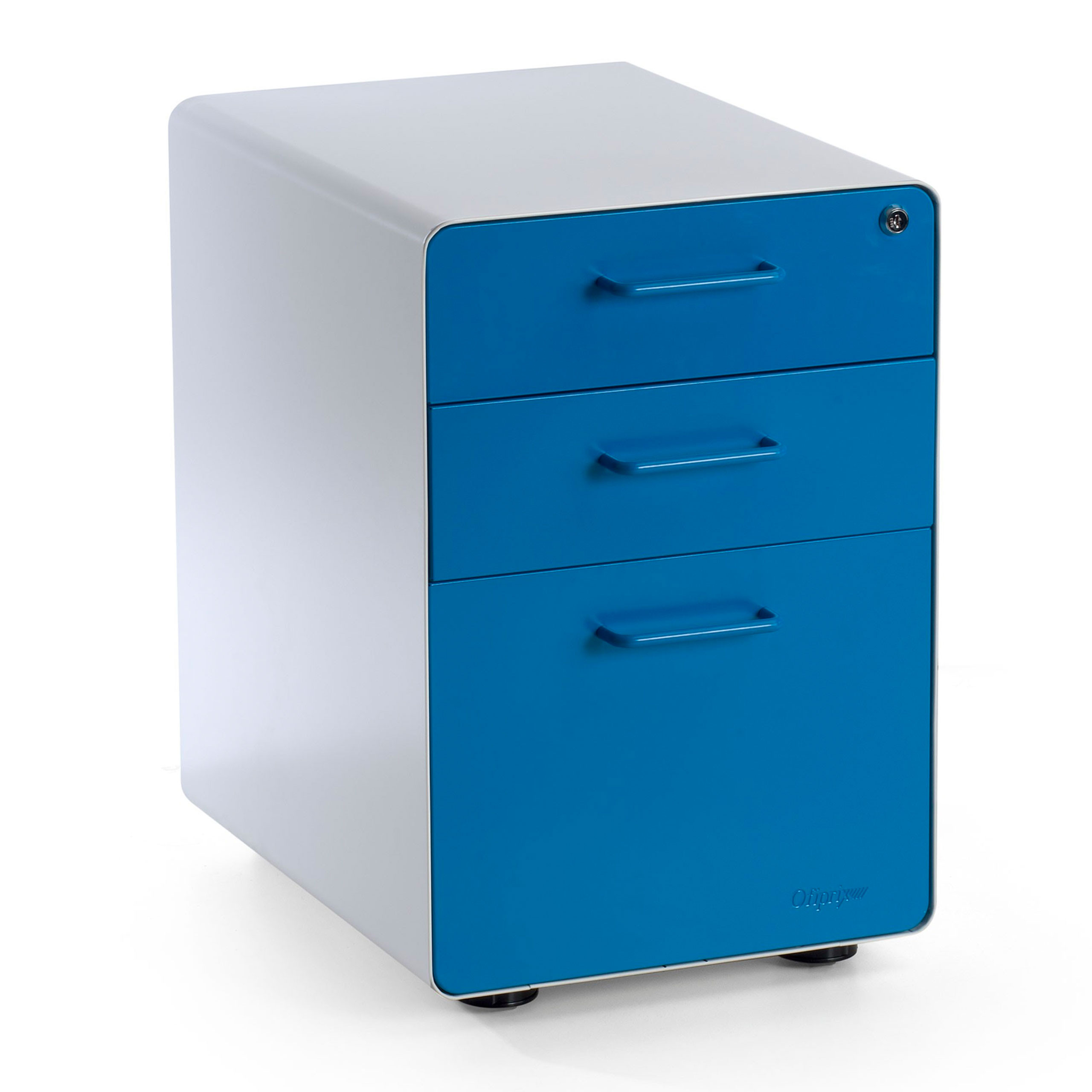 cajonera de escritorio azul apple 1