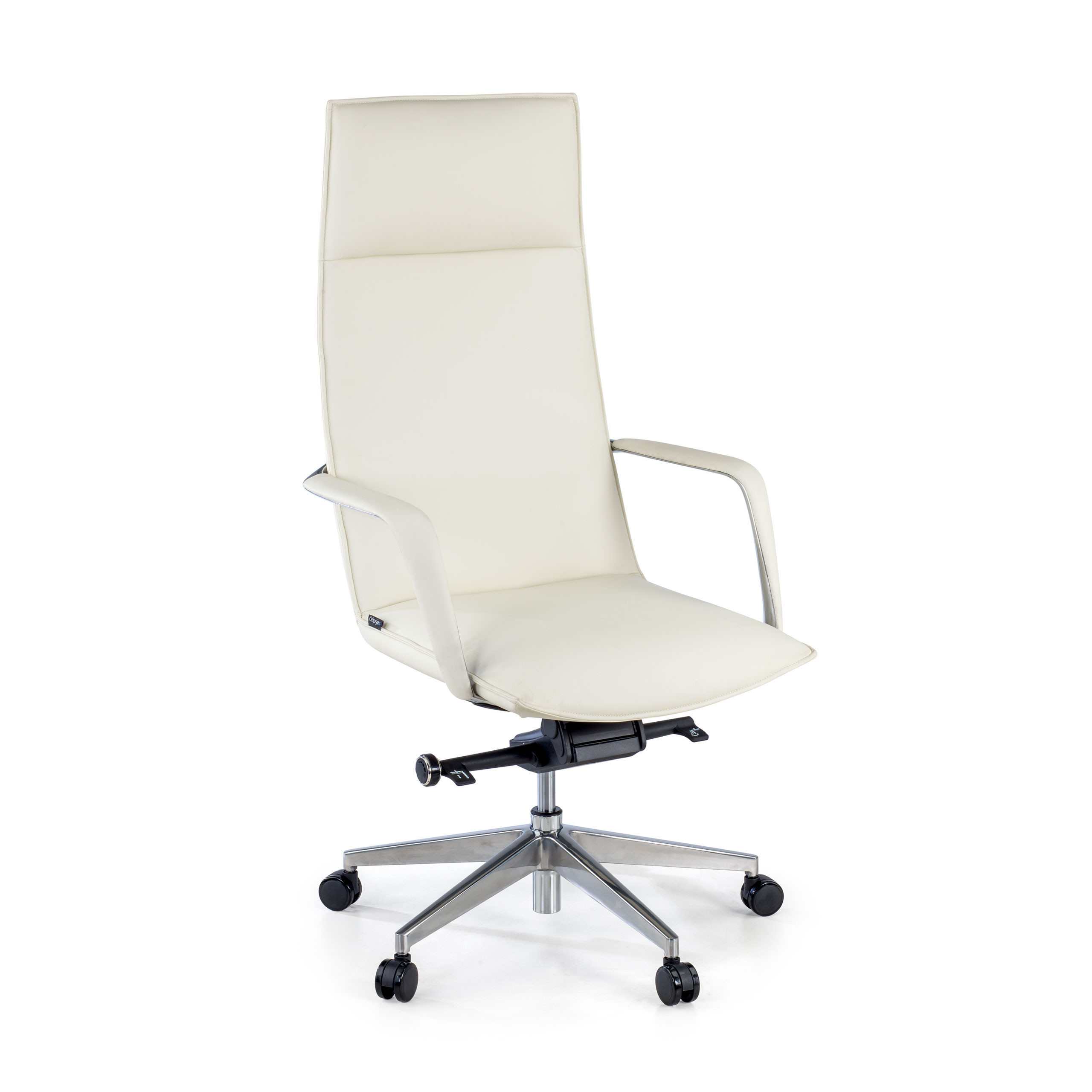 sillon de oficina blanco kingston piel sintetica 1