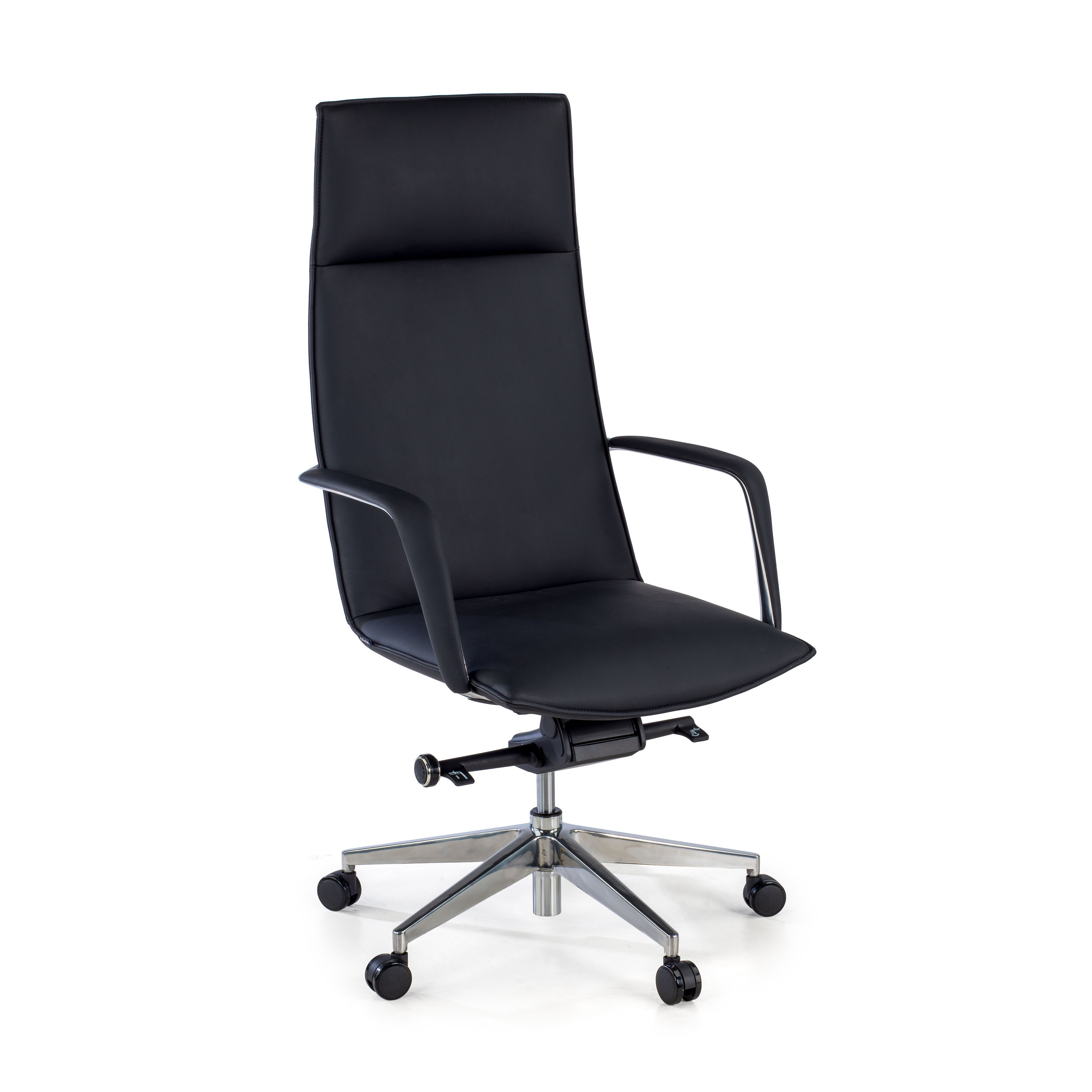 sillon de oficina negro kingston piel sintetica 1