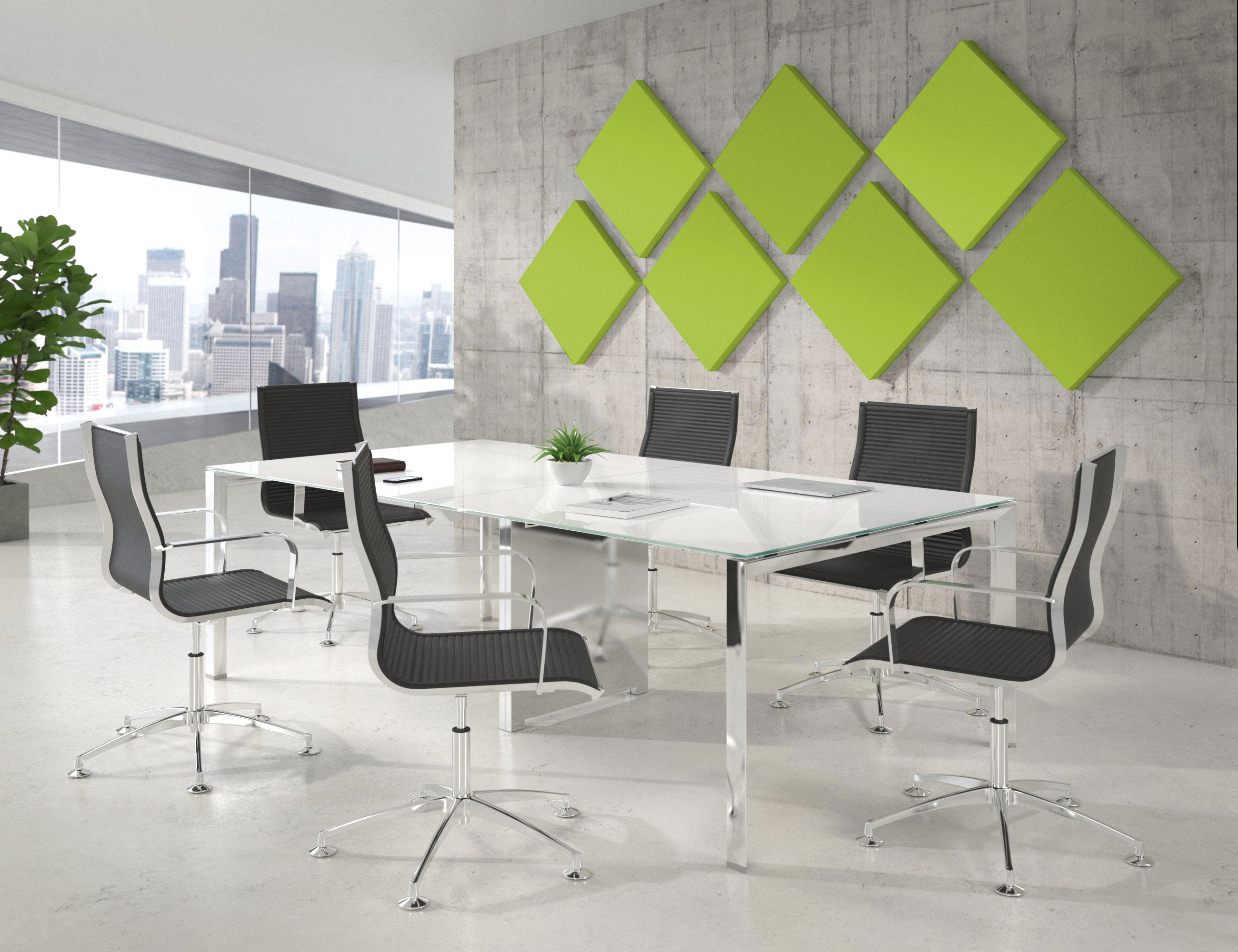 pantalla acustica light green emma 1