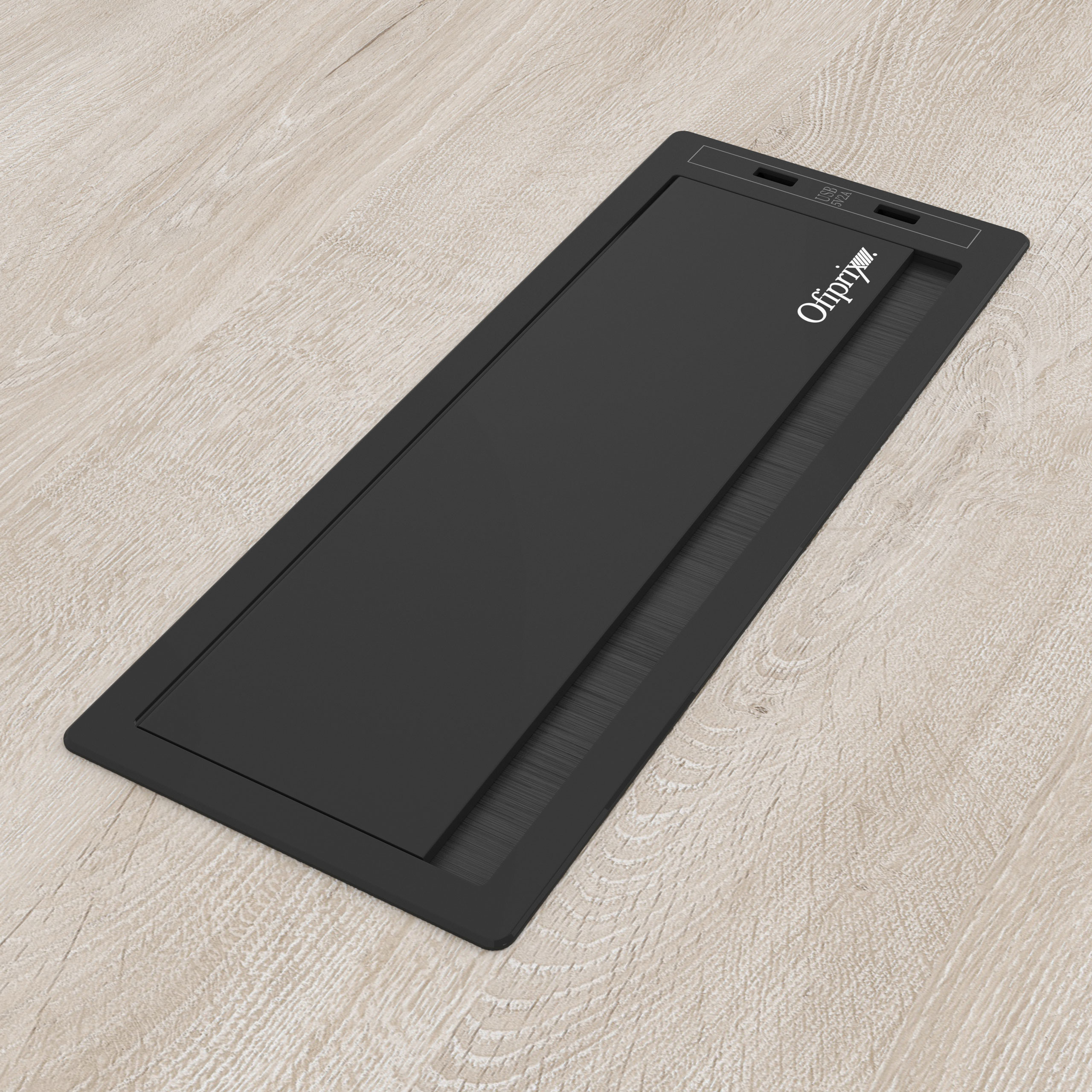 pasacables negro chanel plus 1