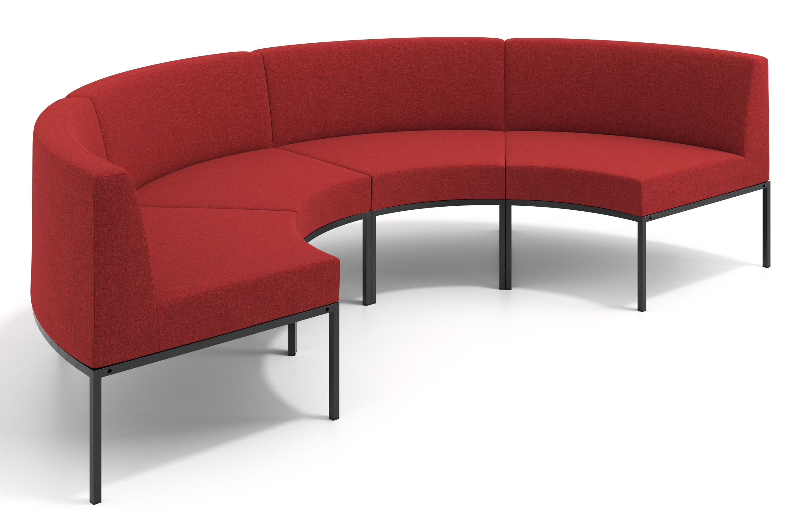 sofa para oficina rojo pylos 1
