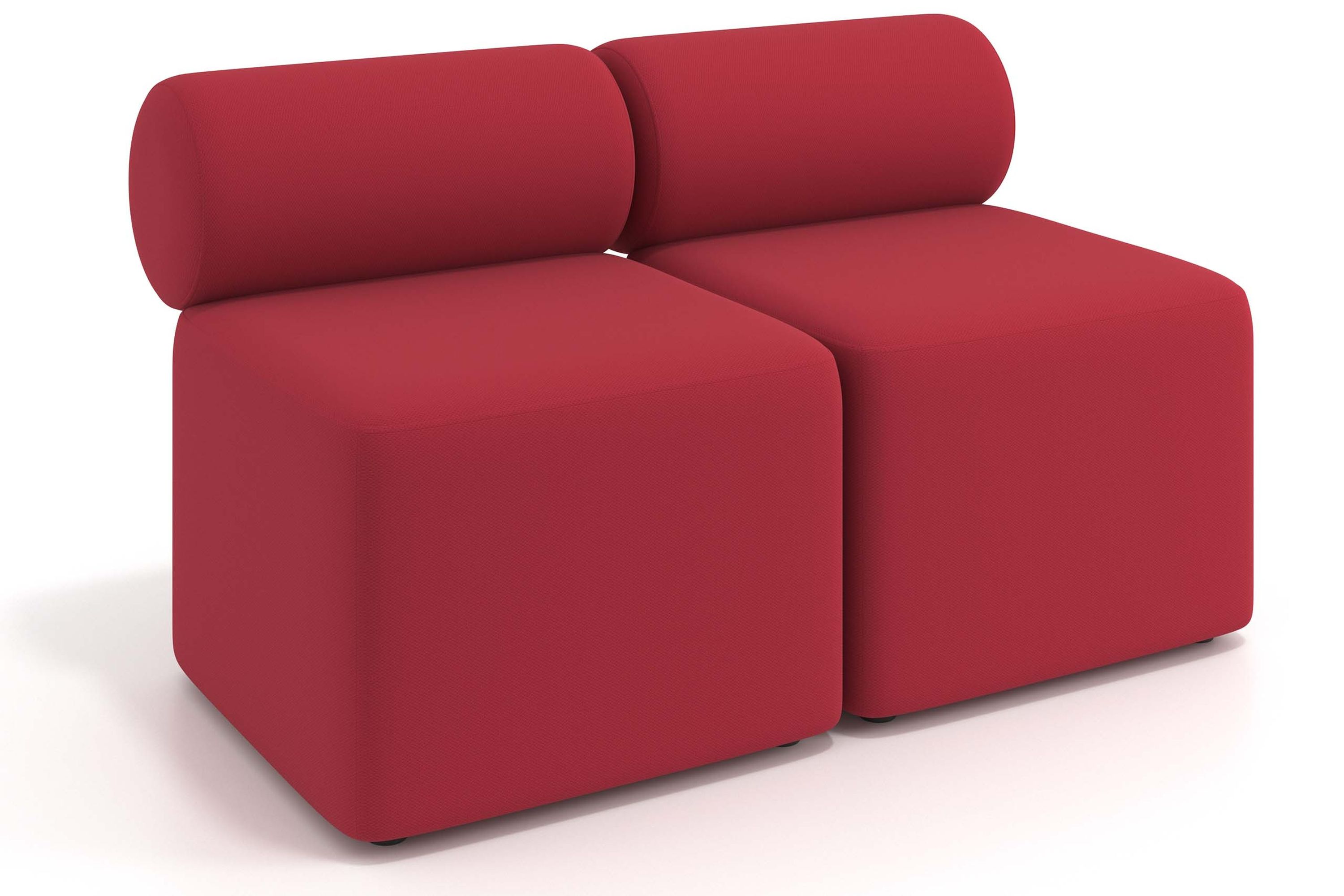 sofa para oficina rojo 1