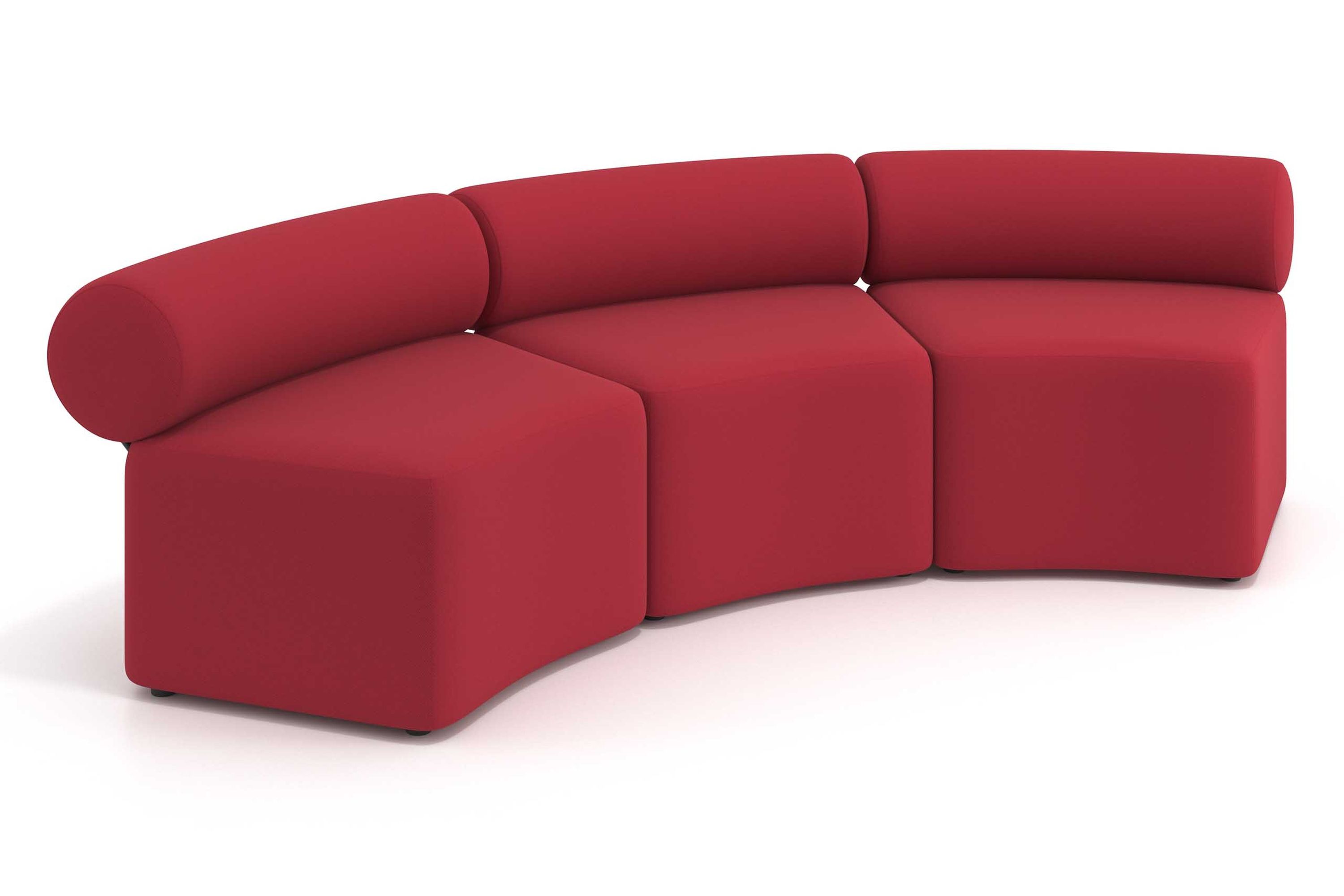 sofa para oficina rojo 1