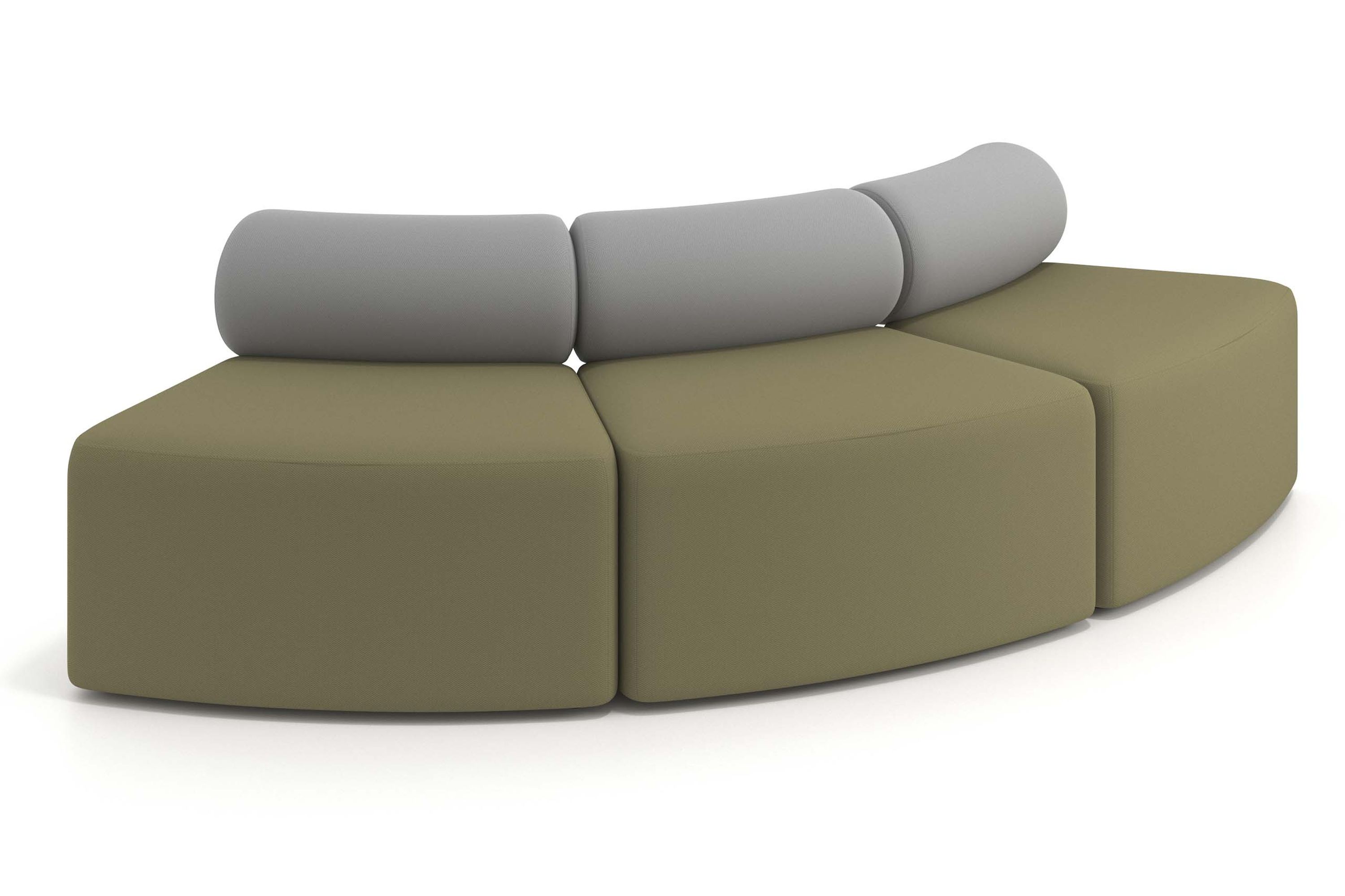 sofa para oficina verde gris 1