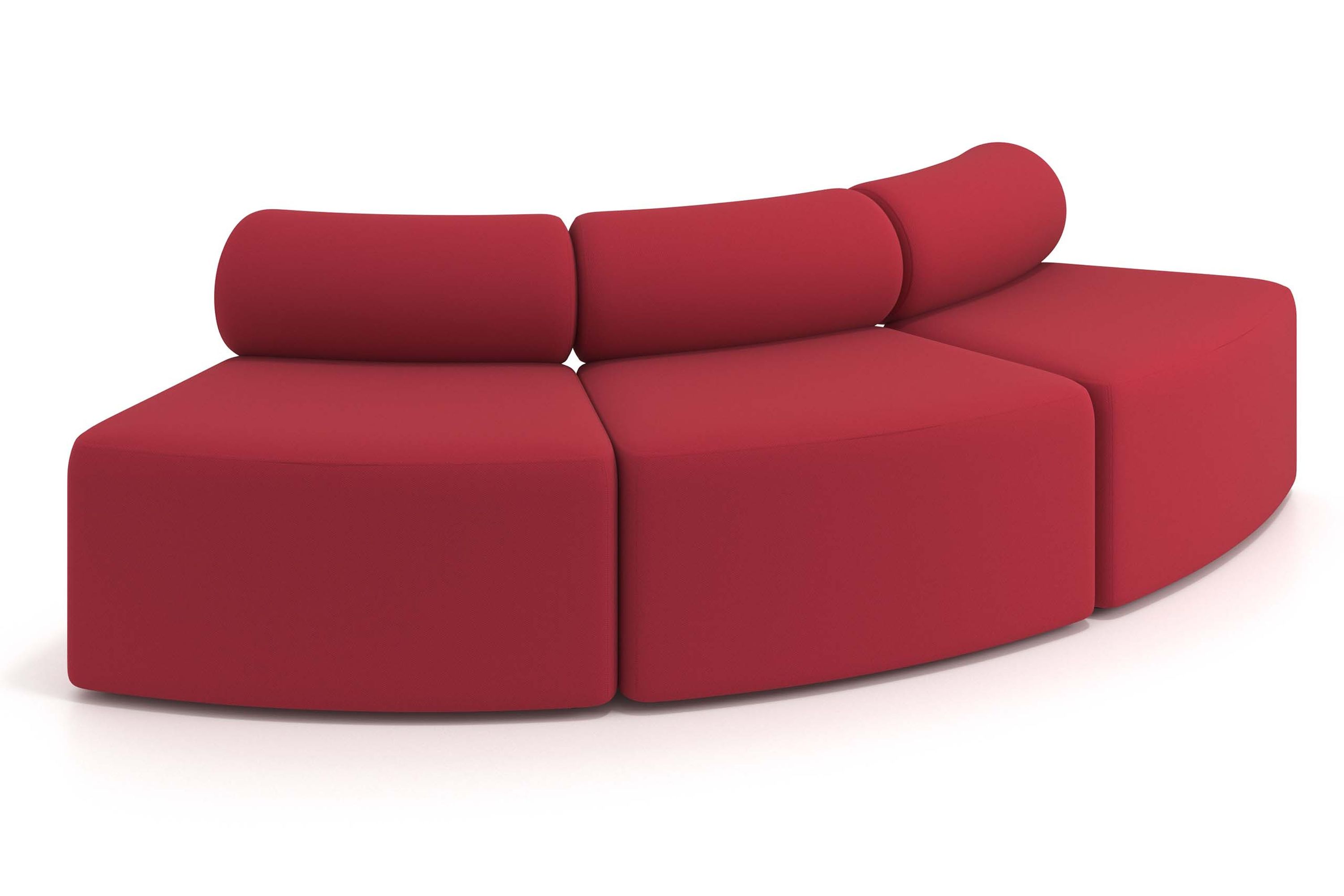 sofa para oficina rojo 1
