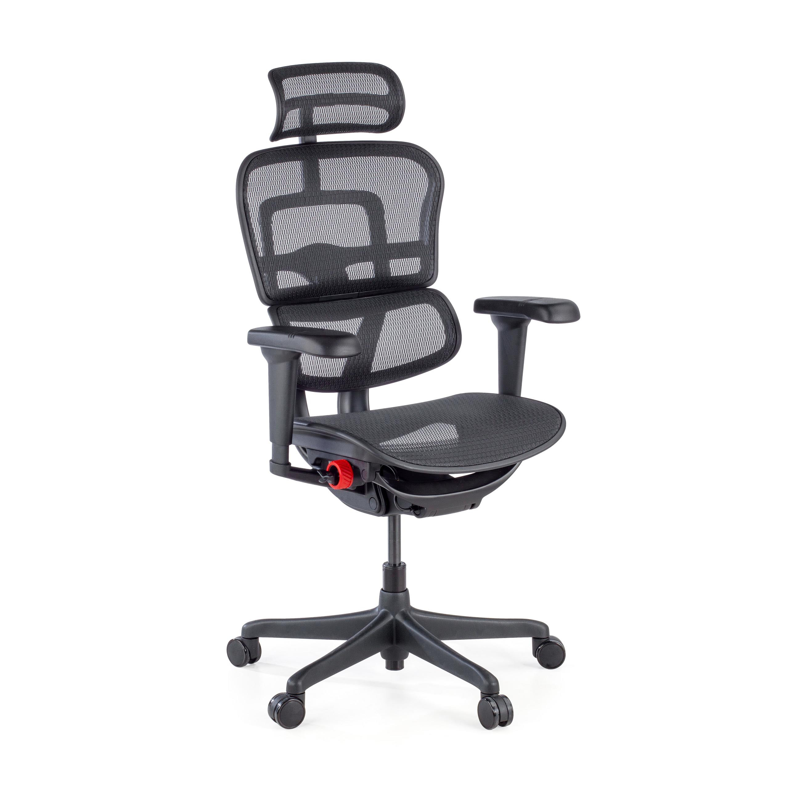 silla ergonomica negro ergohuman black carbon gaming red 1