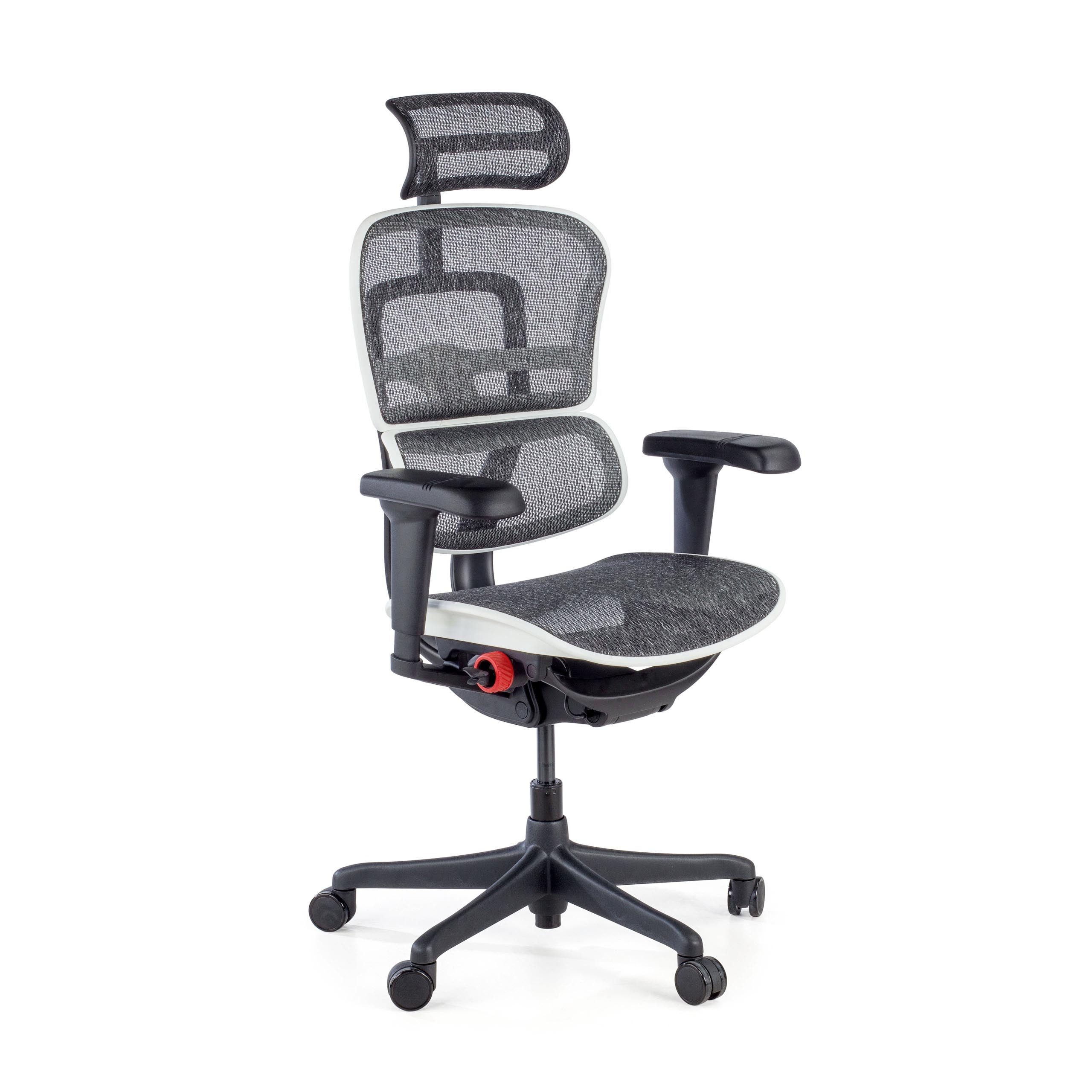 silla ergonomica blanco ergohuman black carbon gaming red 1
