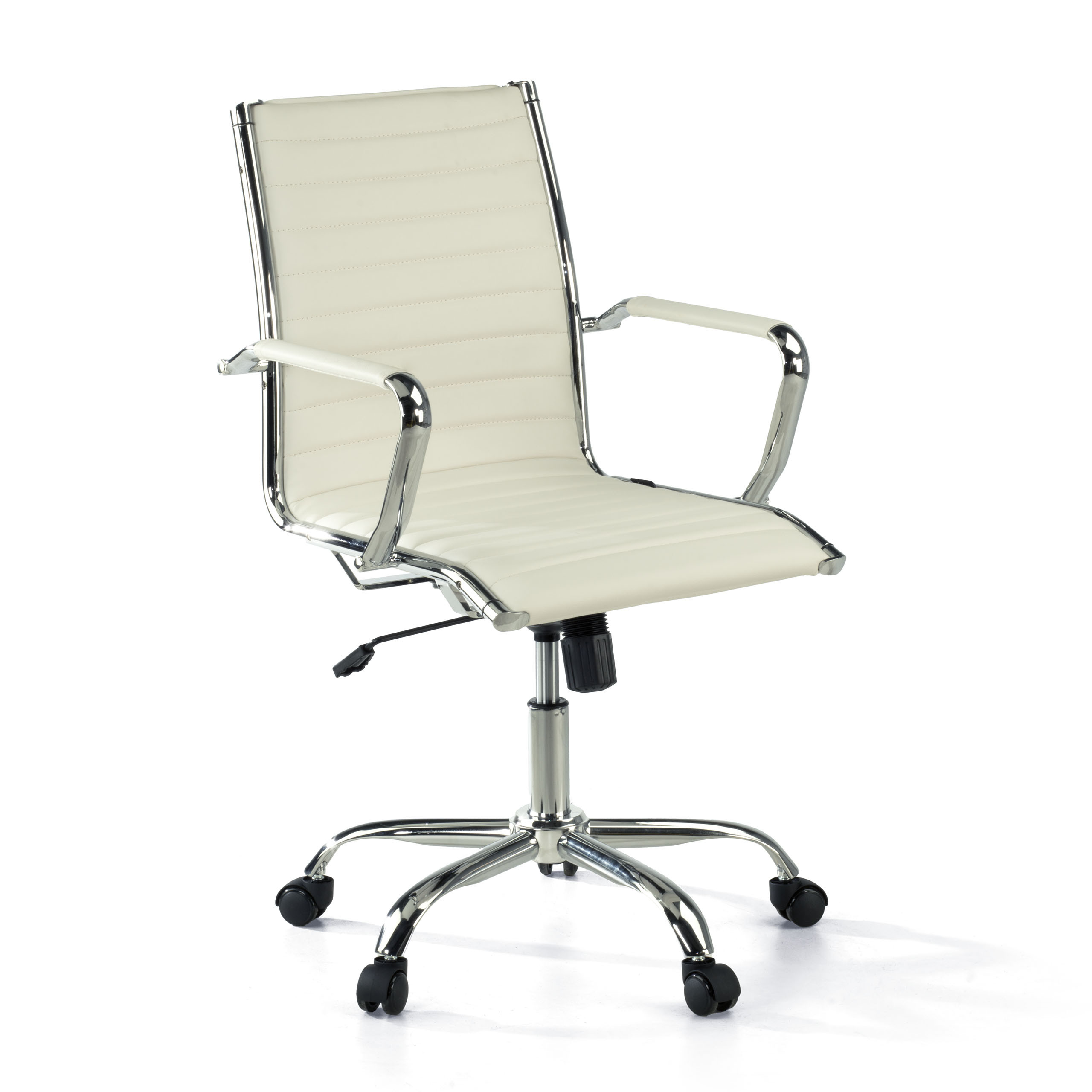 sillon de oficina blanco milano piel sintetica 1