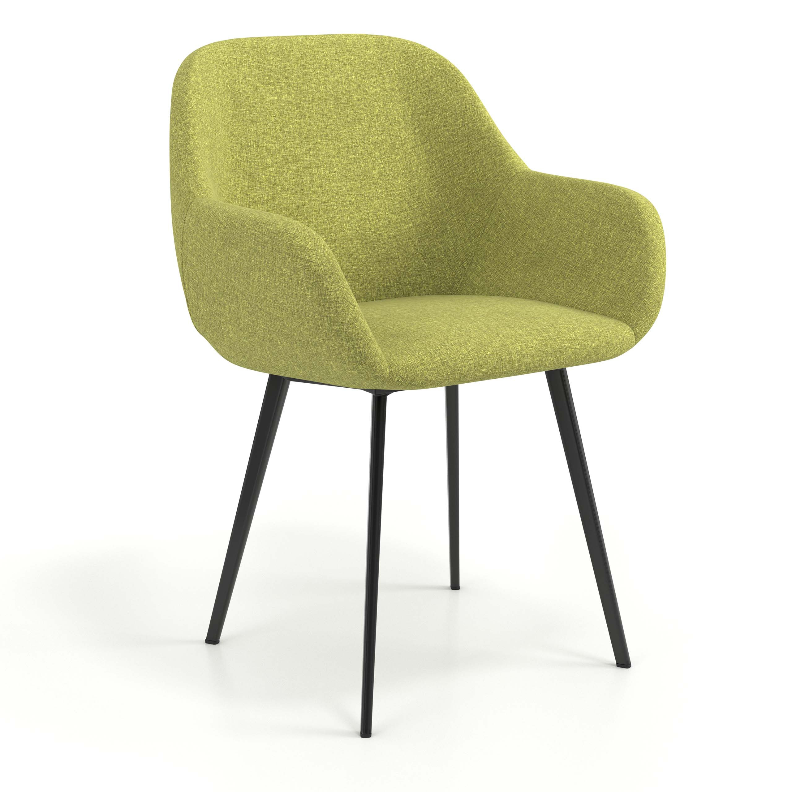 silla confidente verde moon 4 patas 1